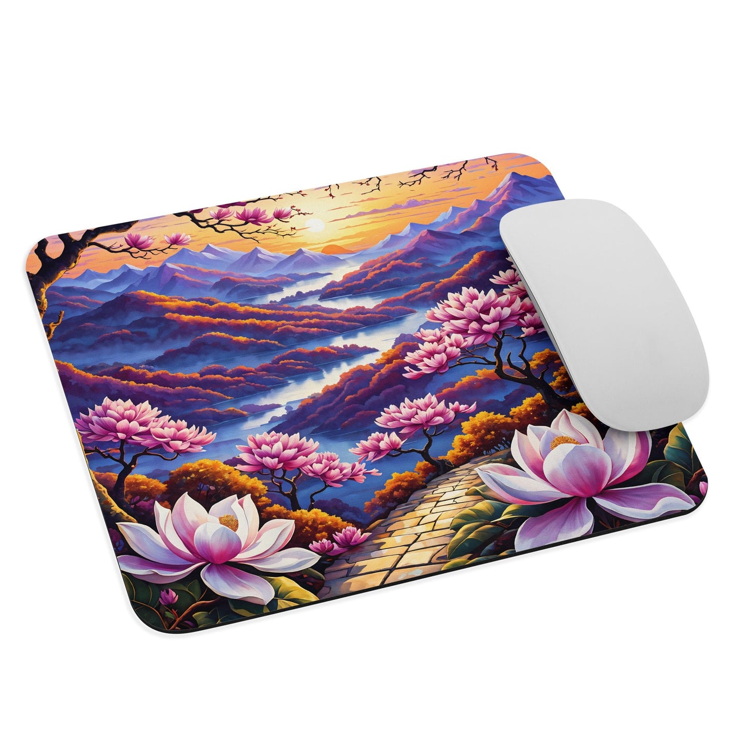 River Though Pink Valley Mouse Pad - Mouse Pads - Discovery Co.