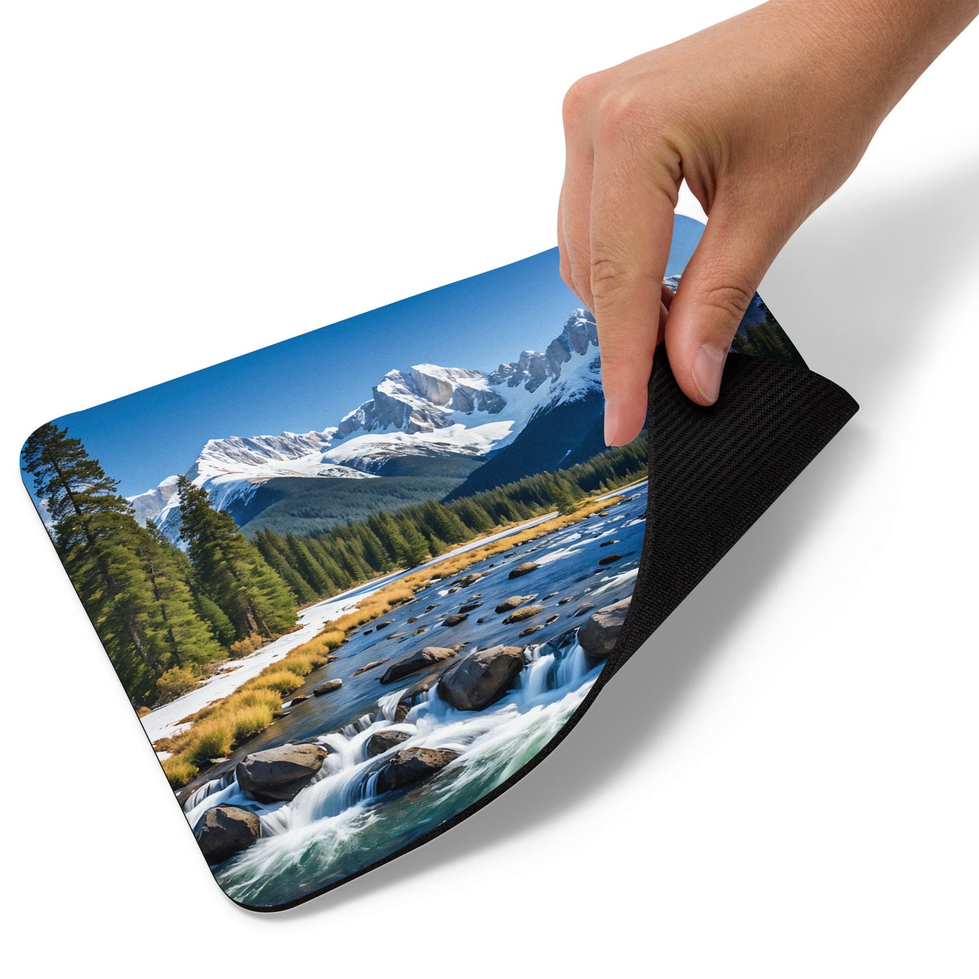 River Though Snowy Mountains Mouse Pad - Mouse Pads - Discovery Co.