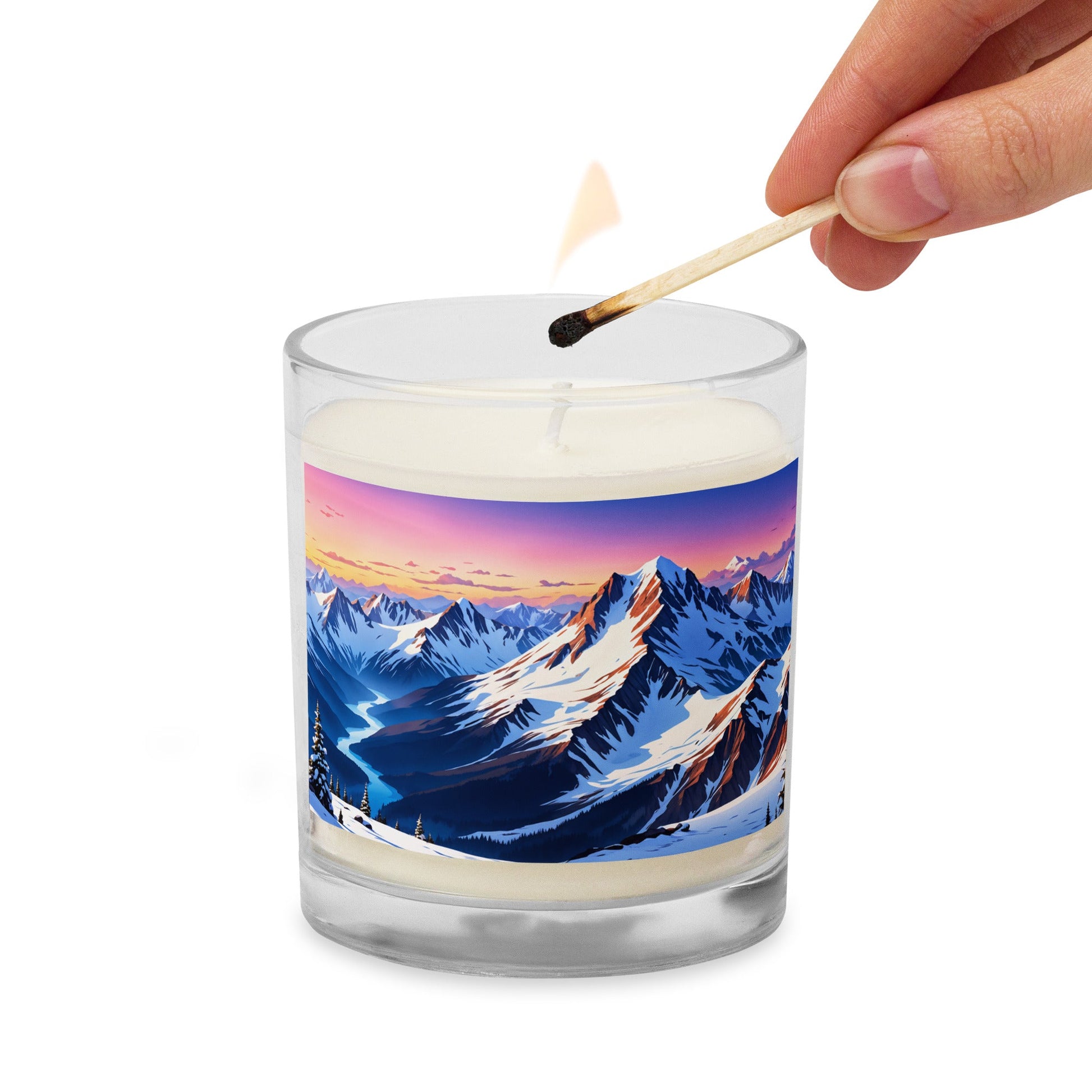 River Though The Mountains Glass Jar Soy Wax Candle - Candles - Discovery Co.