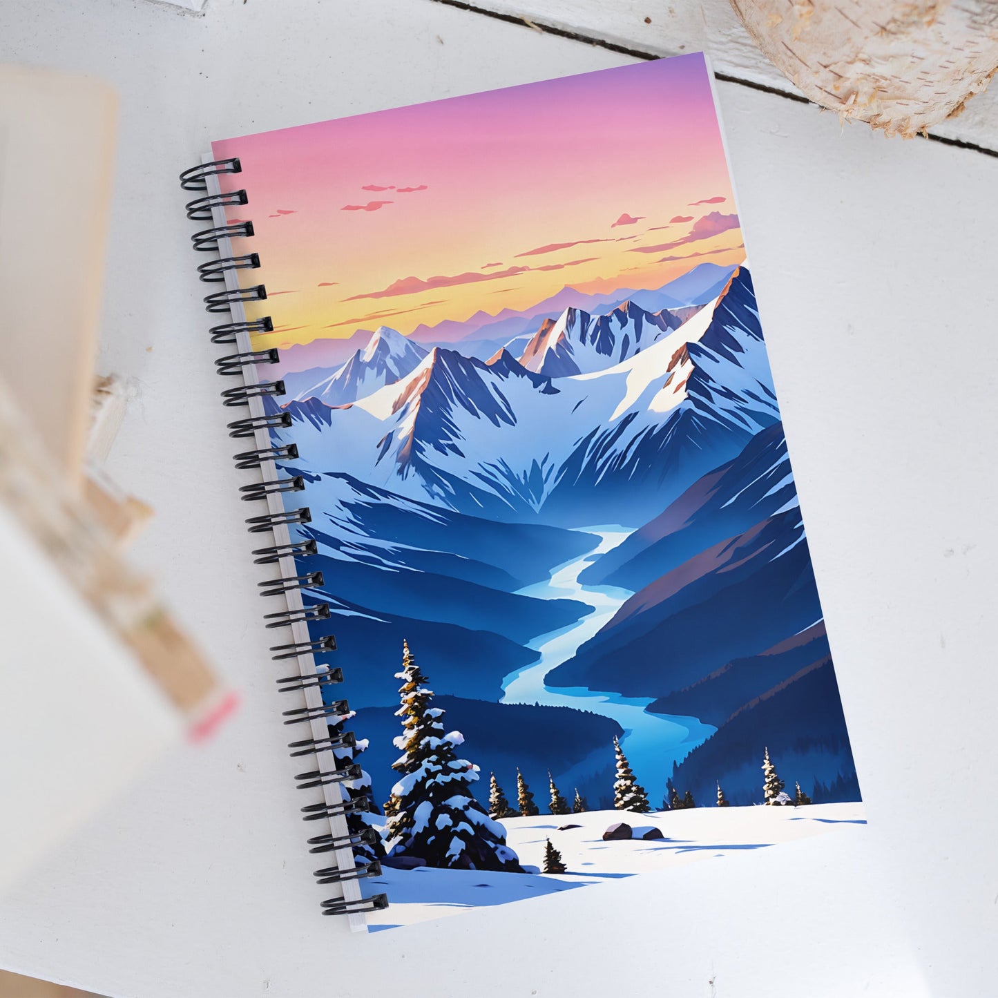 River Though The Mountains Spiral Notebook - Spiral Notebooks - Discovery Co.