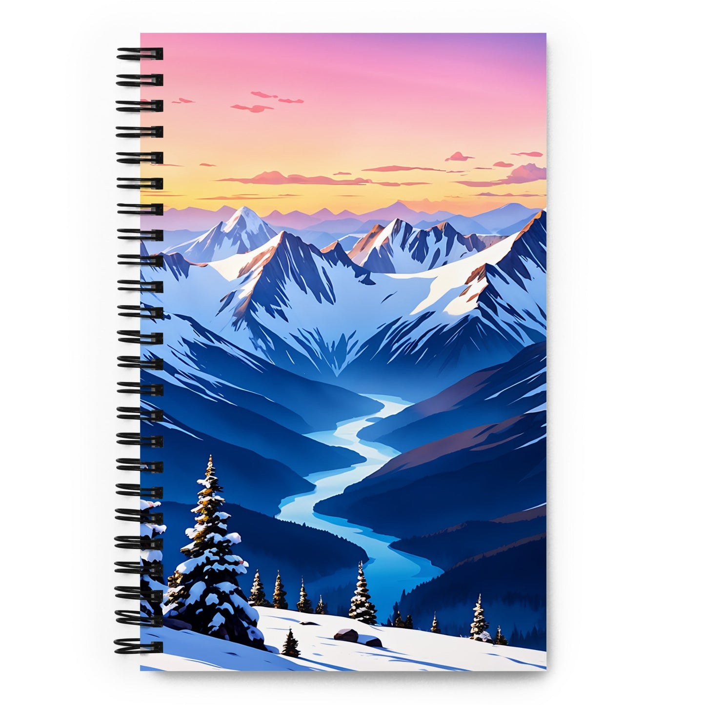 River Though The Mountains Spiral Notebook - Spiral Notebooks - Discovery Co.