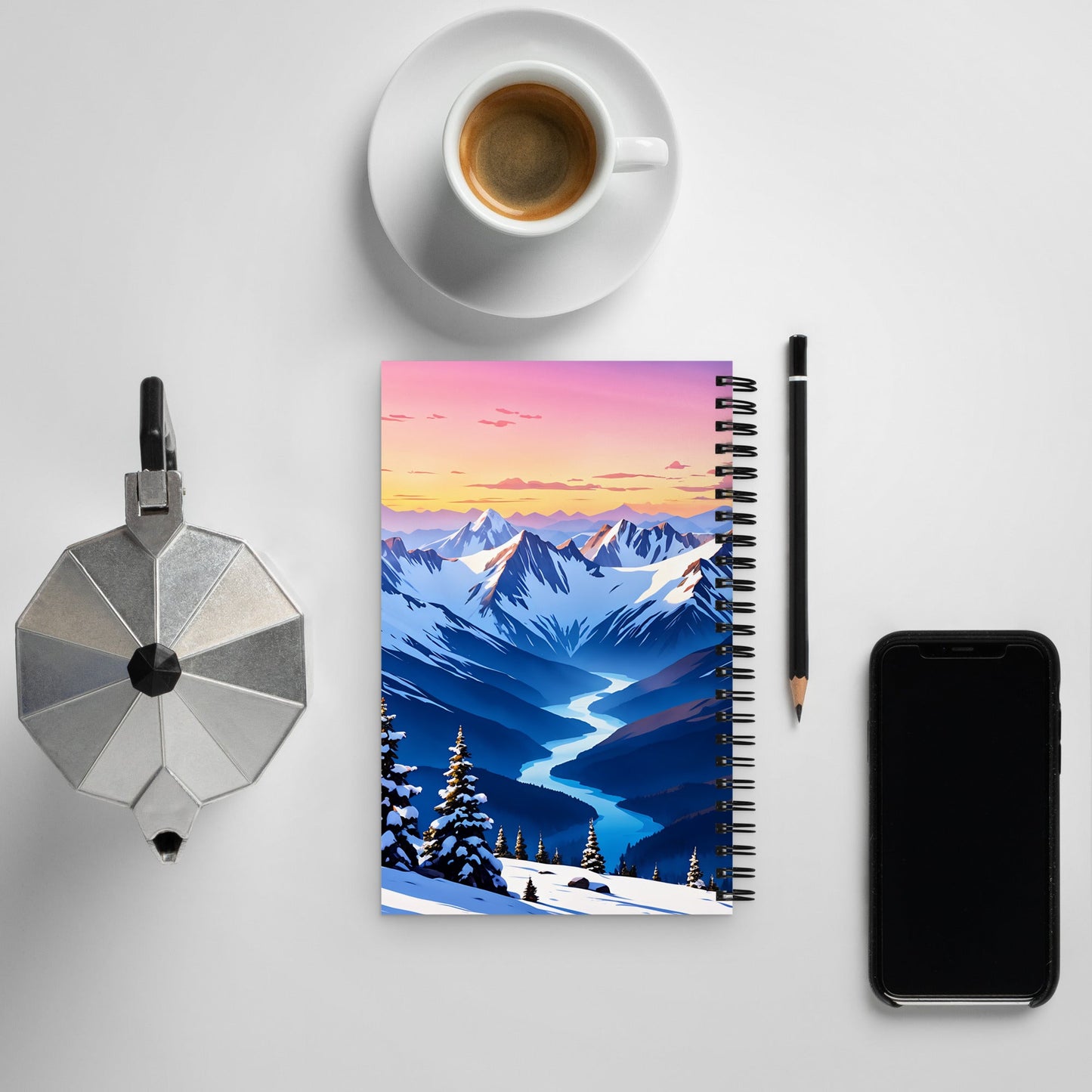 River Though The Mountains Spiral Notebook - Spiral Notebooks - Discovery Co.