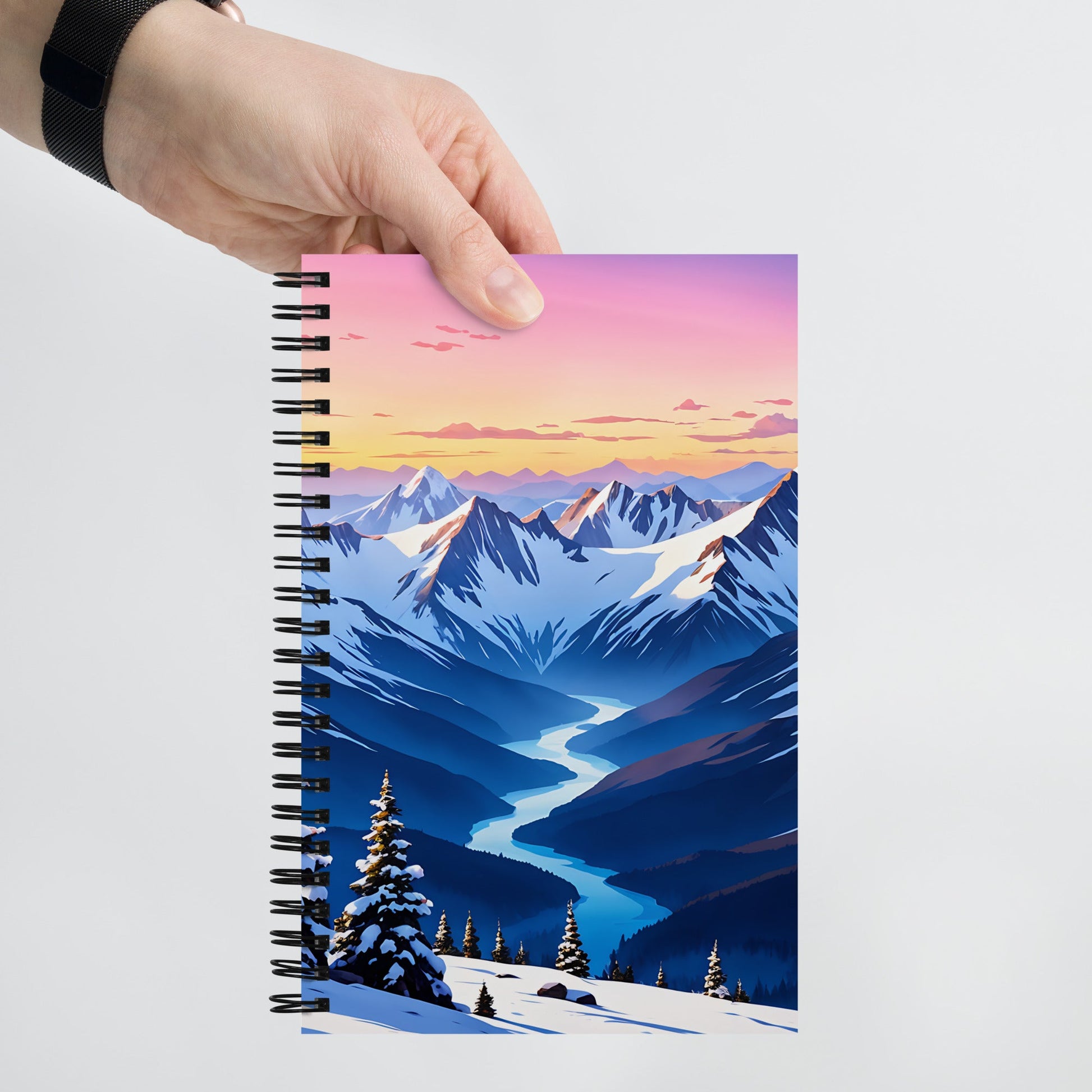 River Though The Mountains Spiral Notebook - Spiral Notebooks - Discovery Co.