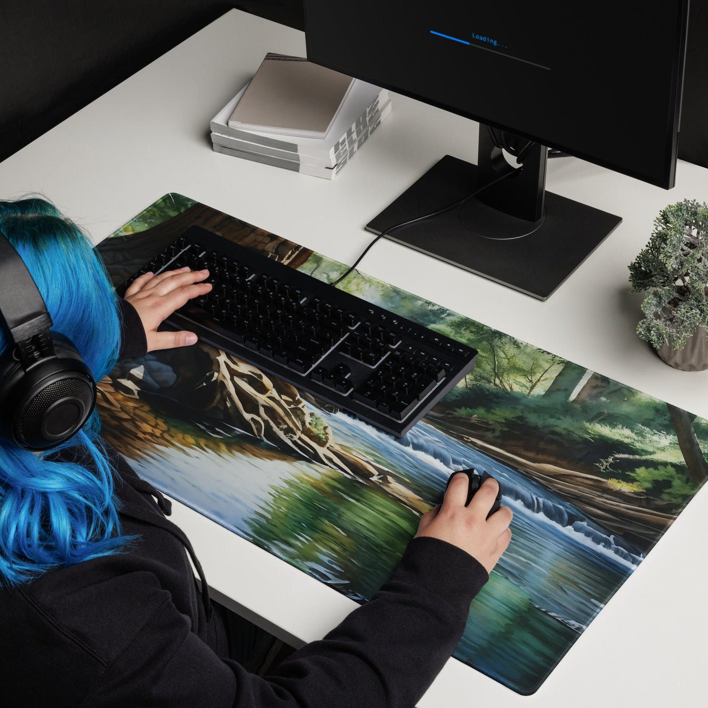 River Though The Woods Gaming Mouse Pad - Mouse Pads - Discovery Co.