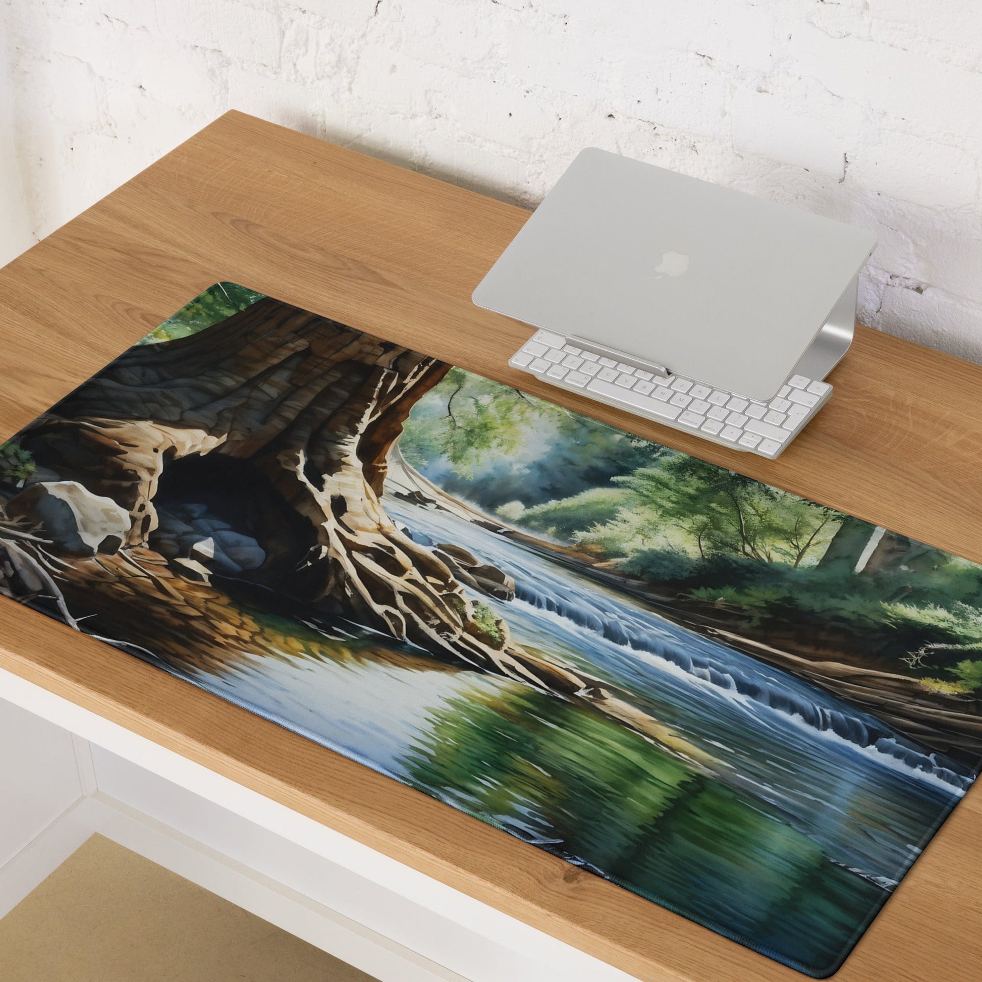 River Though The Woods Gaming Mouse Pad - Mouse Pads - Discovery Co.