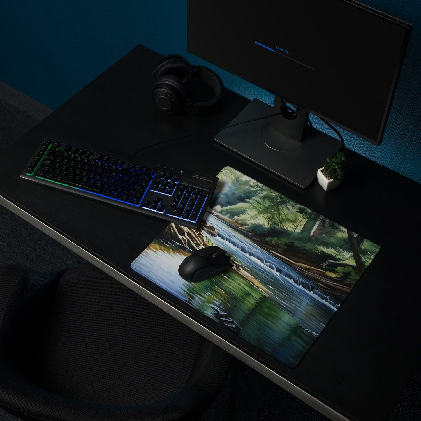 River Though The Woods Gaming Mouse Pad - Mouse Pads - Discovery Co.