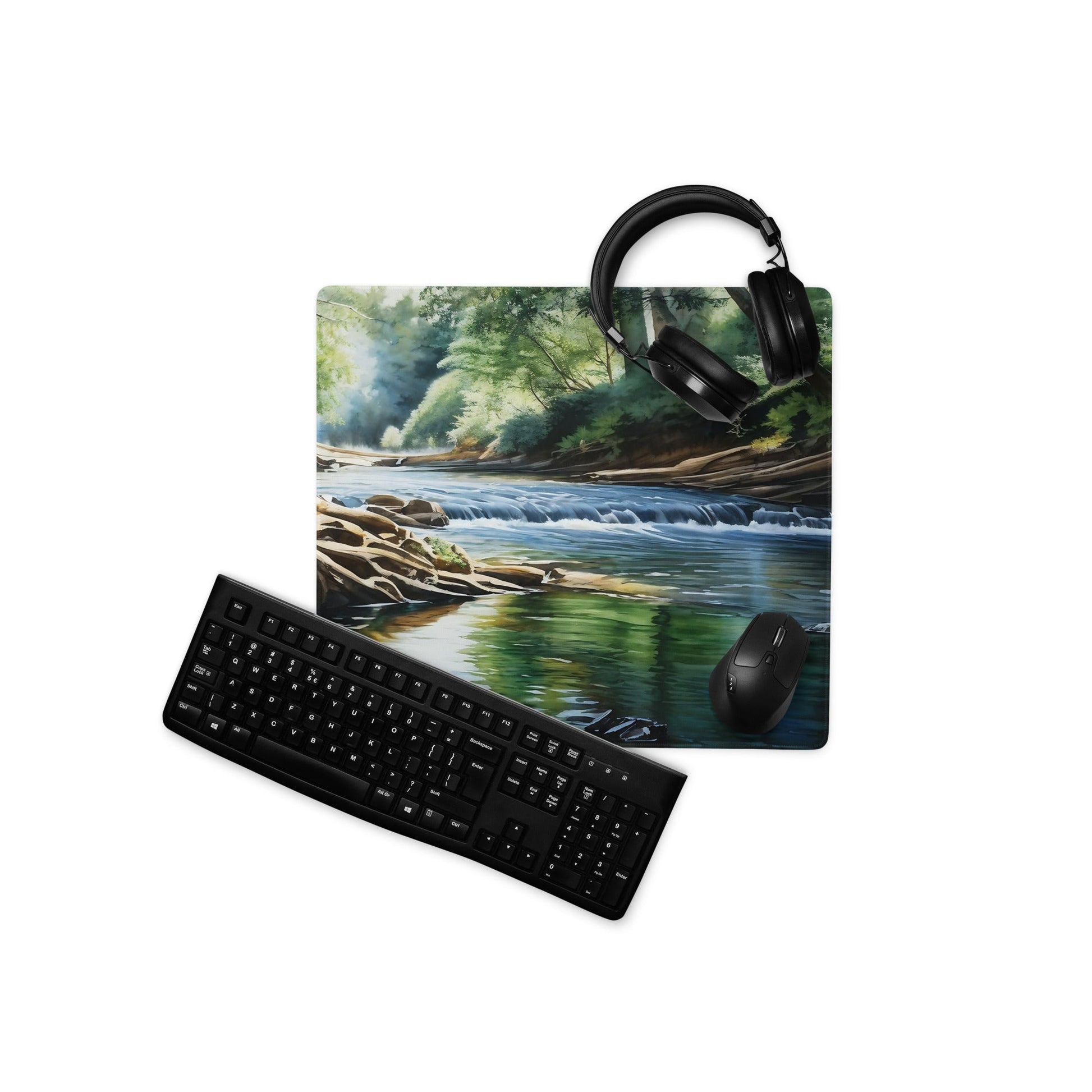 River Though The Woods Gaming Mouse Pad - Mouse Pads - Discovery Co.