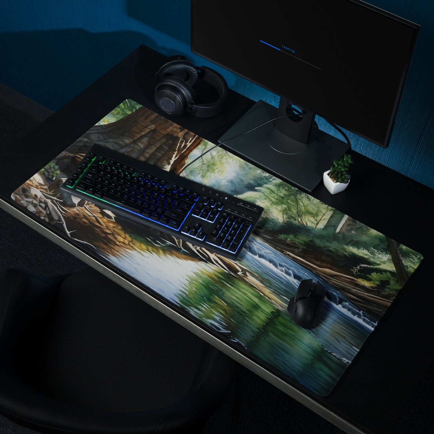 River Though The Woods Gaming Mouse Pad - Mouse Pads - Discovery Co.