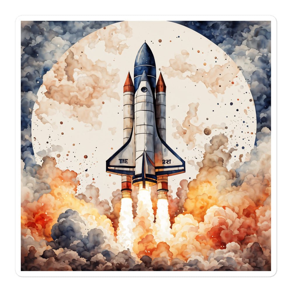 Rocket Bubble-free Stickers - Stickers - Discovery Co.