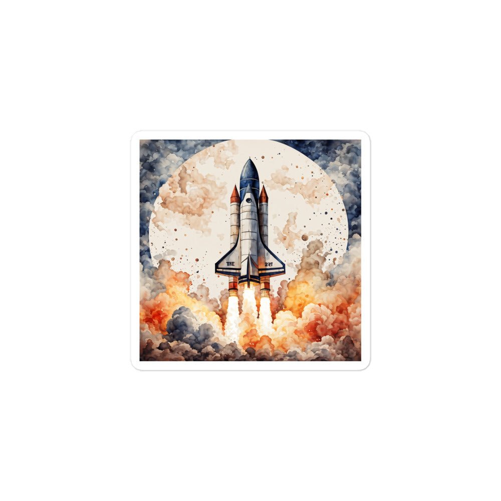 Rocket Bubble-free Stickers - Stickers - Discovery Co.