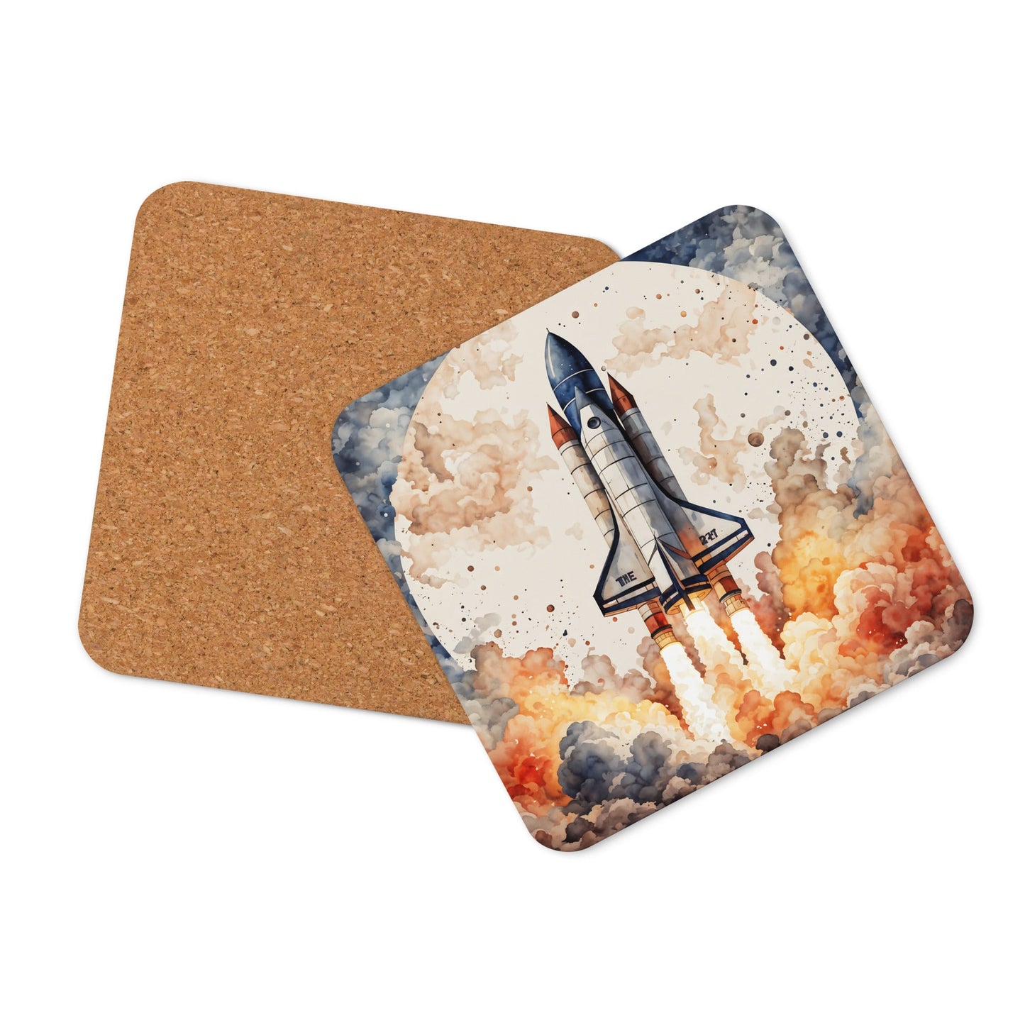 Rocket Cork - back Coaster - Coasters - Discovery Co.