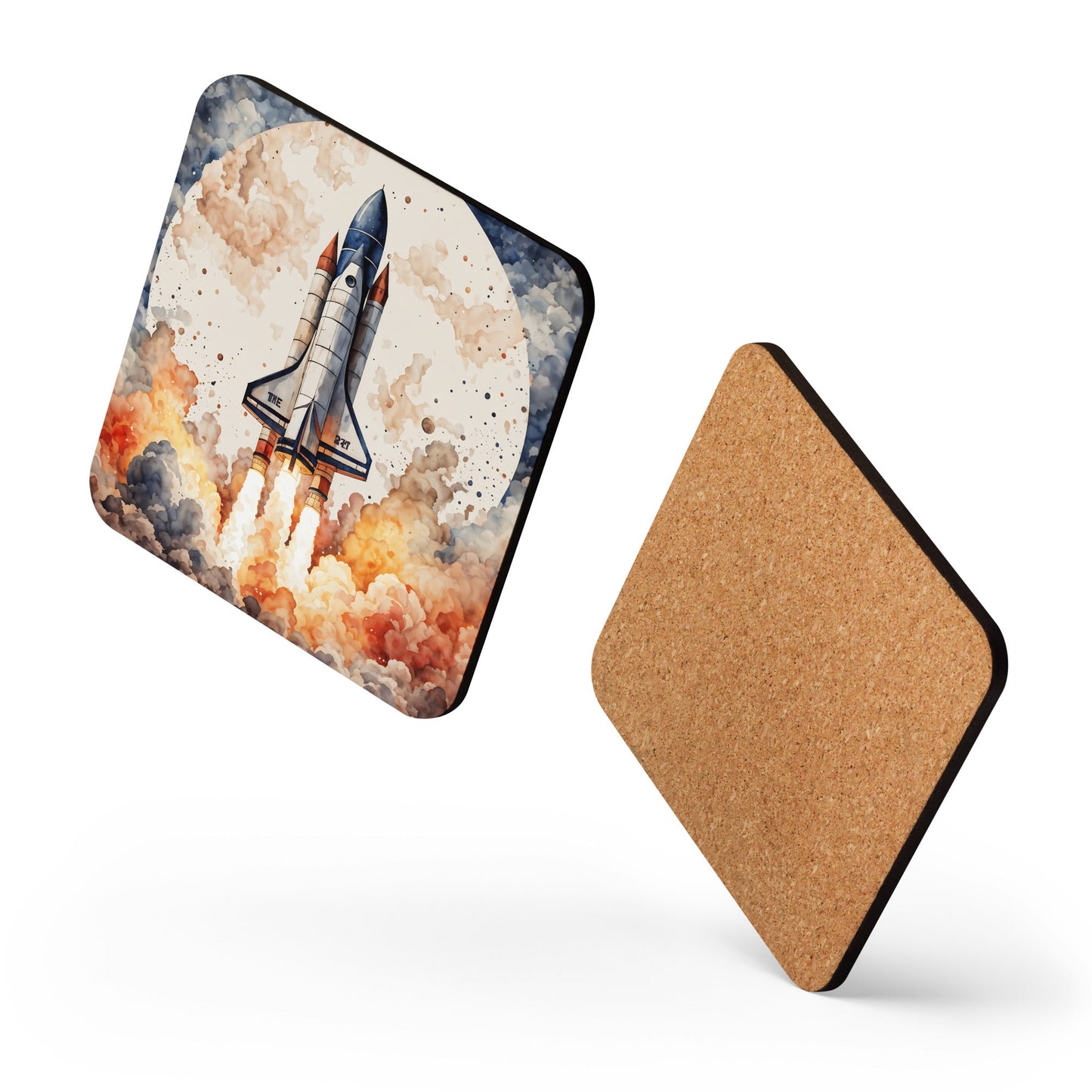 Rocket Cork - back Coaster - Coasters - Discovery Co.