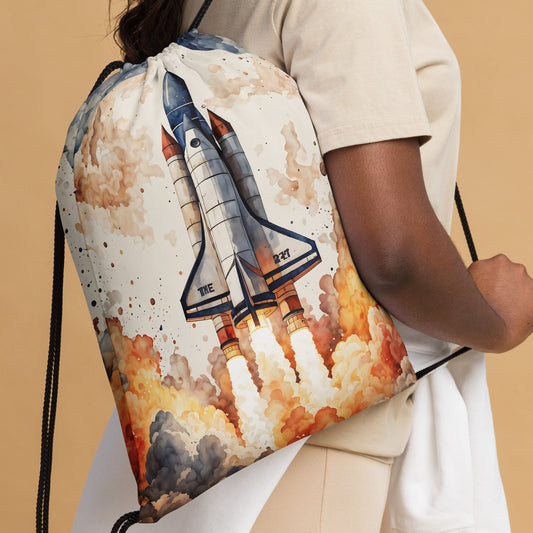 Rocket Drawstring Bag - Drawstring Bag - Discovery Co.