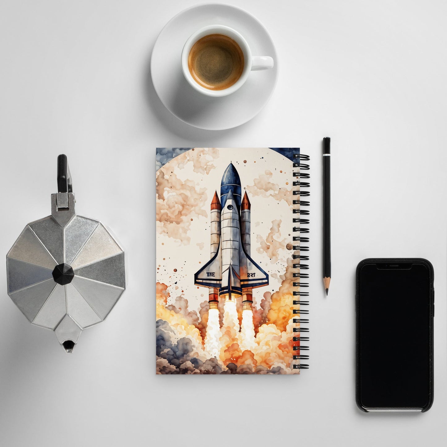Rocket Spiral Notebook - Spiral Notebooks - Discovery Co.