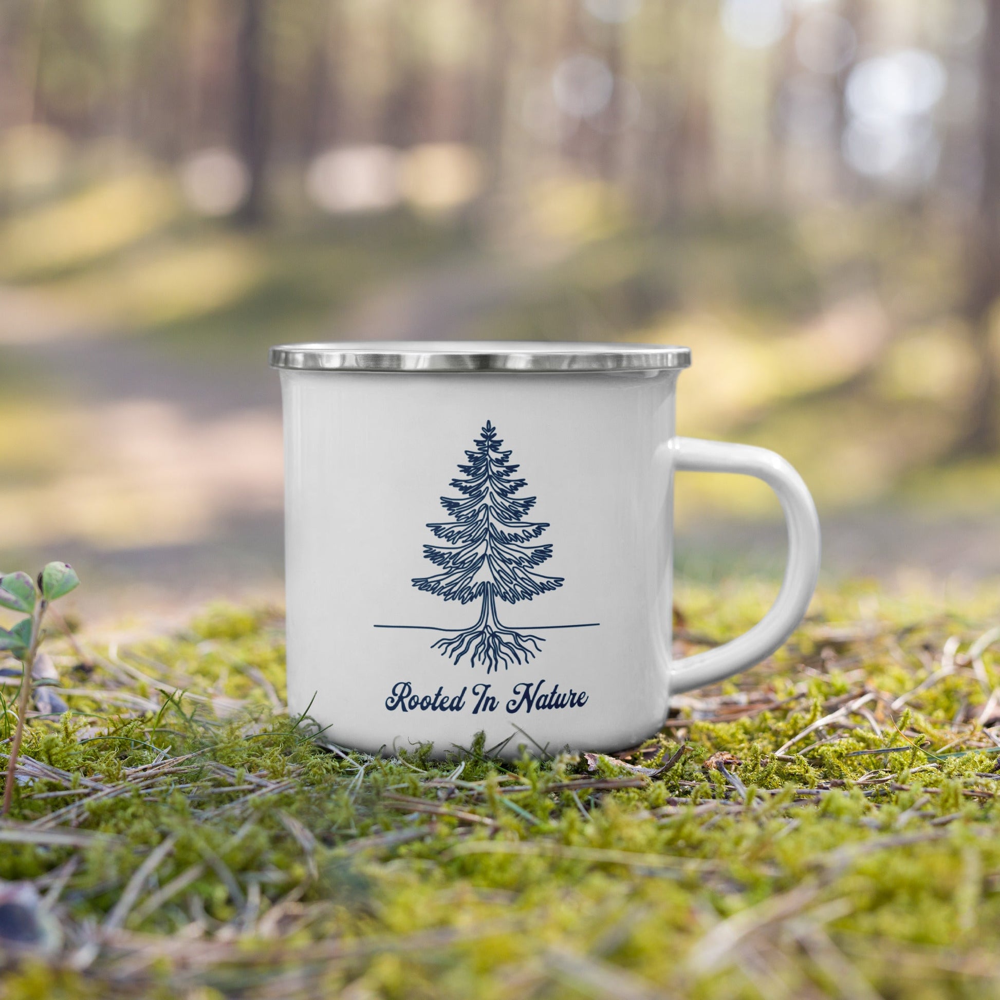 Rooted In Nature Enamel Mug - Mugs - Discovery Co.