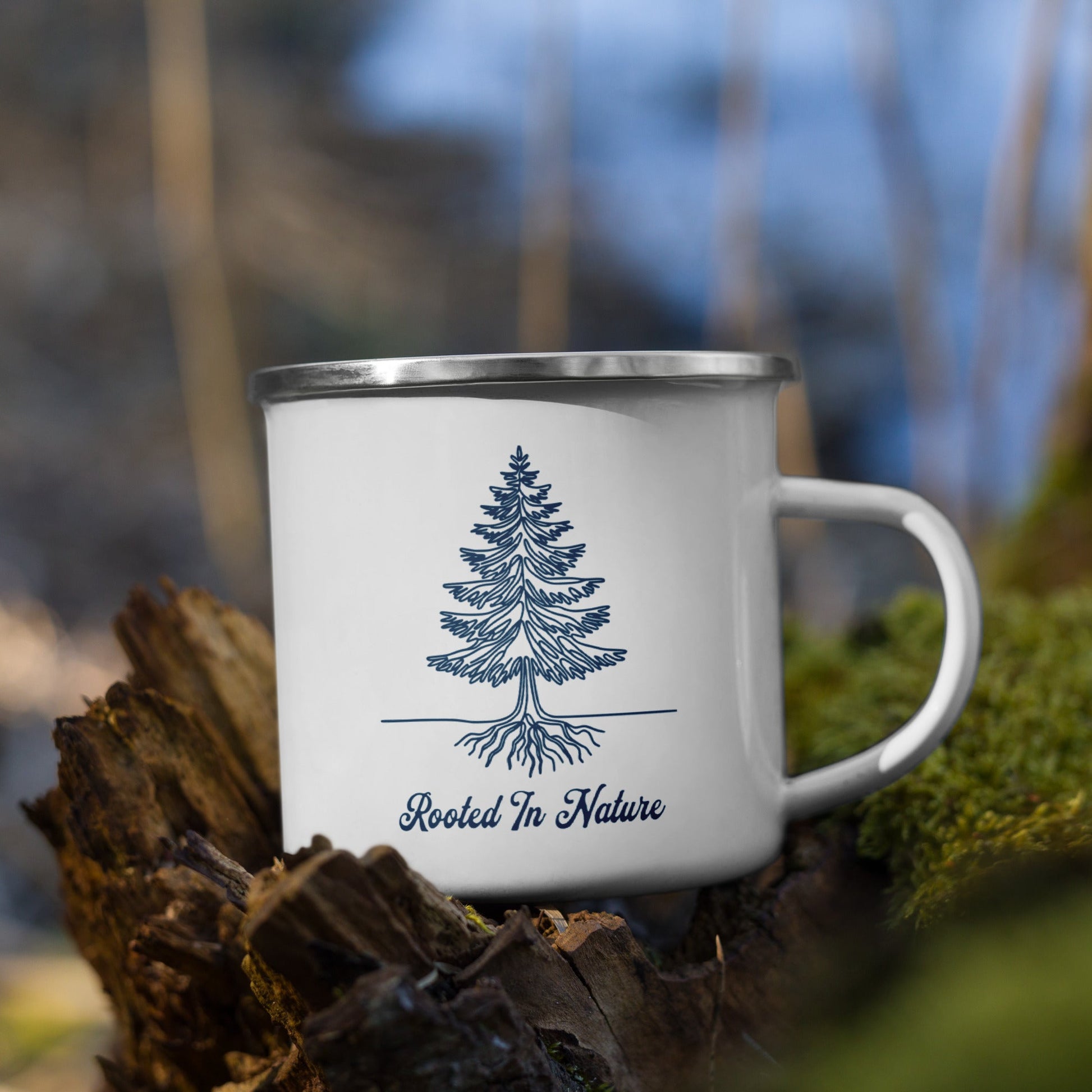 Rooted In Nature Enamel Mug - Mugs - Discovery Co.