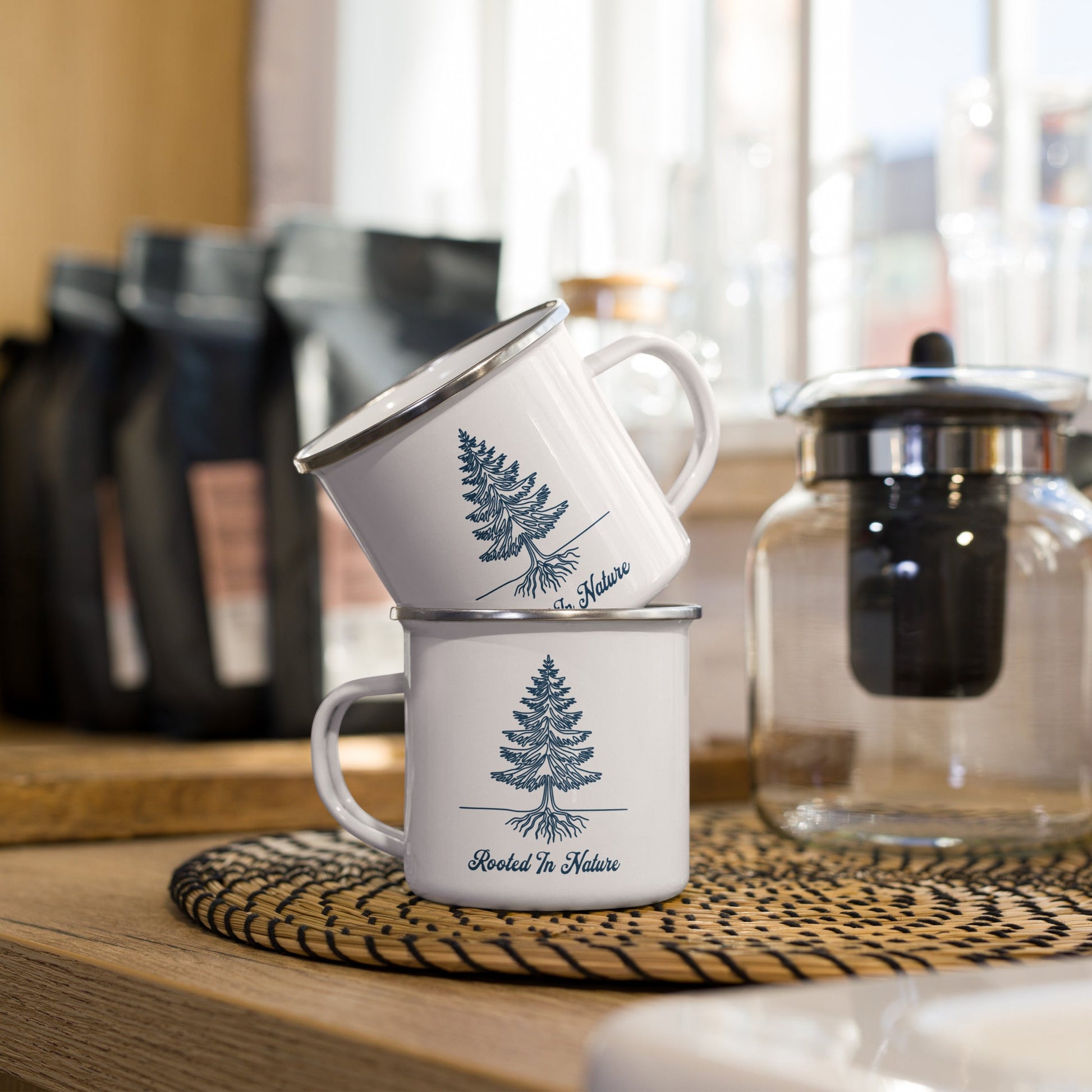 Rooted In Nature Enamel Mug - Mugs - Discovery Co.