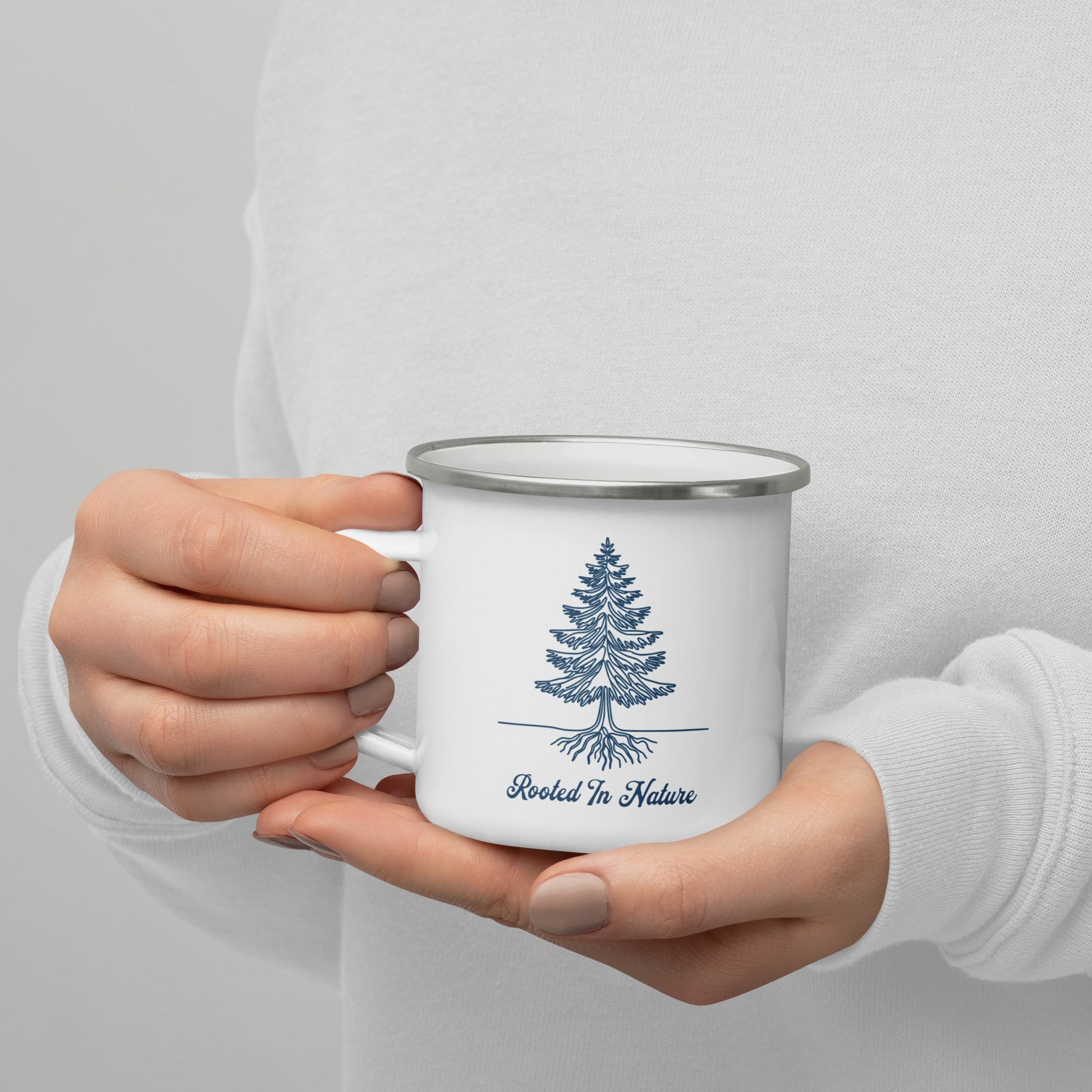 Rooted In Nature Enamel Mug - Mugs - Discovery Co.