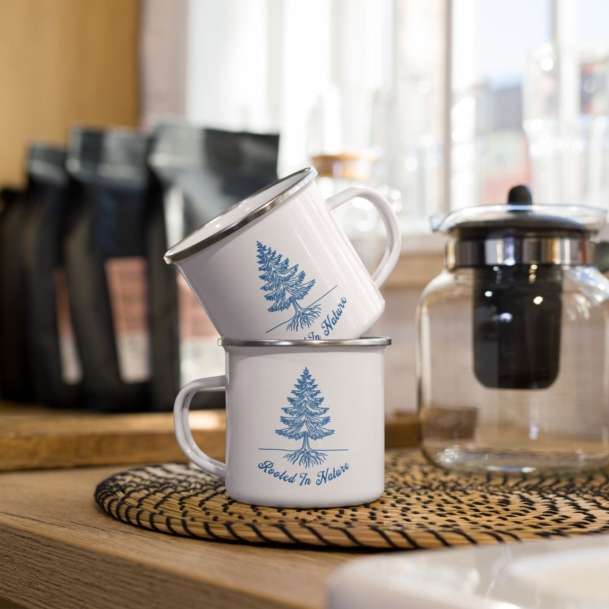 Rooted In Nature II Enamel Mug - Mugs - Discovery Co.
