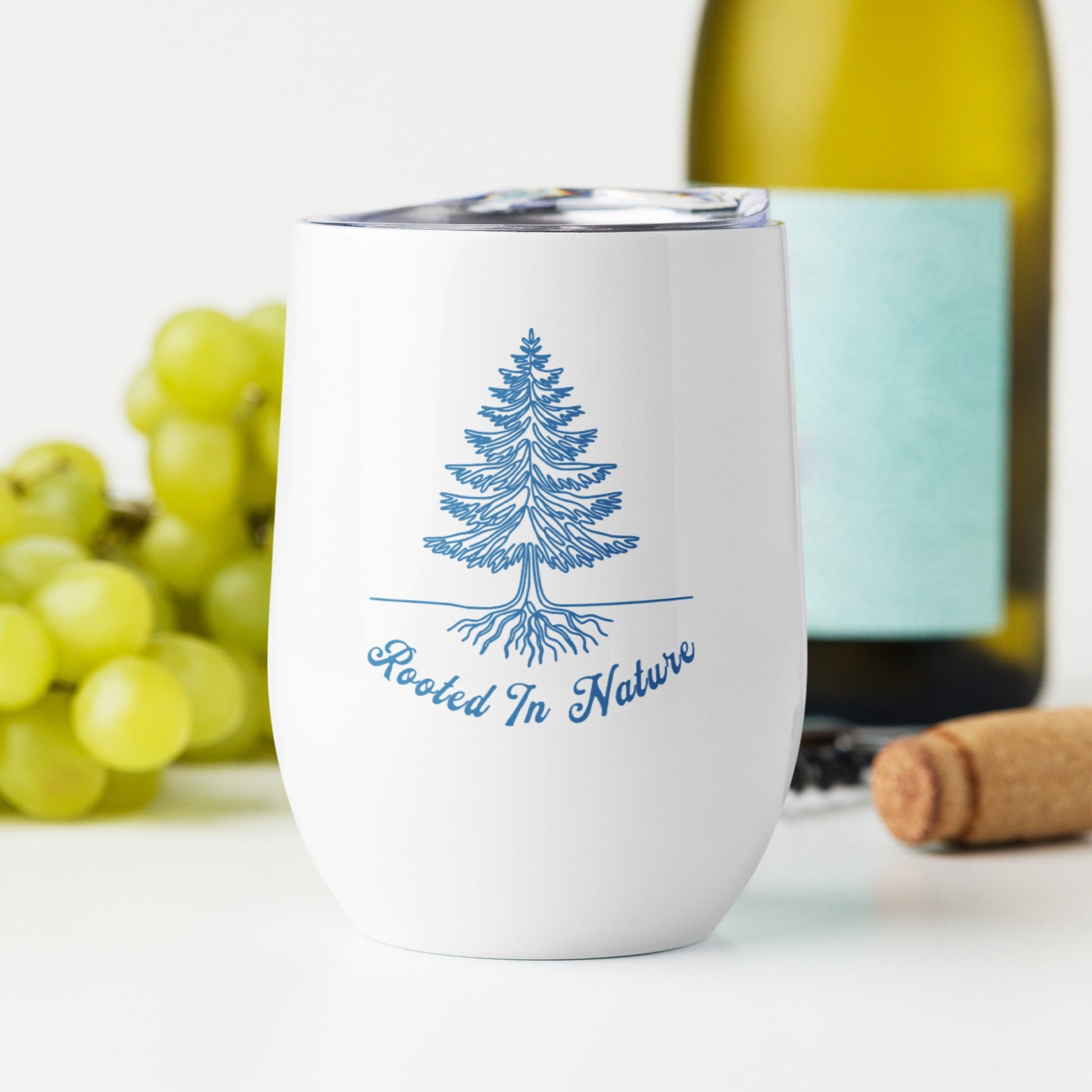 Rooted In Nature II Stainless Steel Wine Tumbler - Steel Tumbler - Discovery Co.