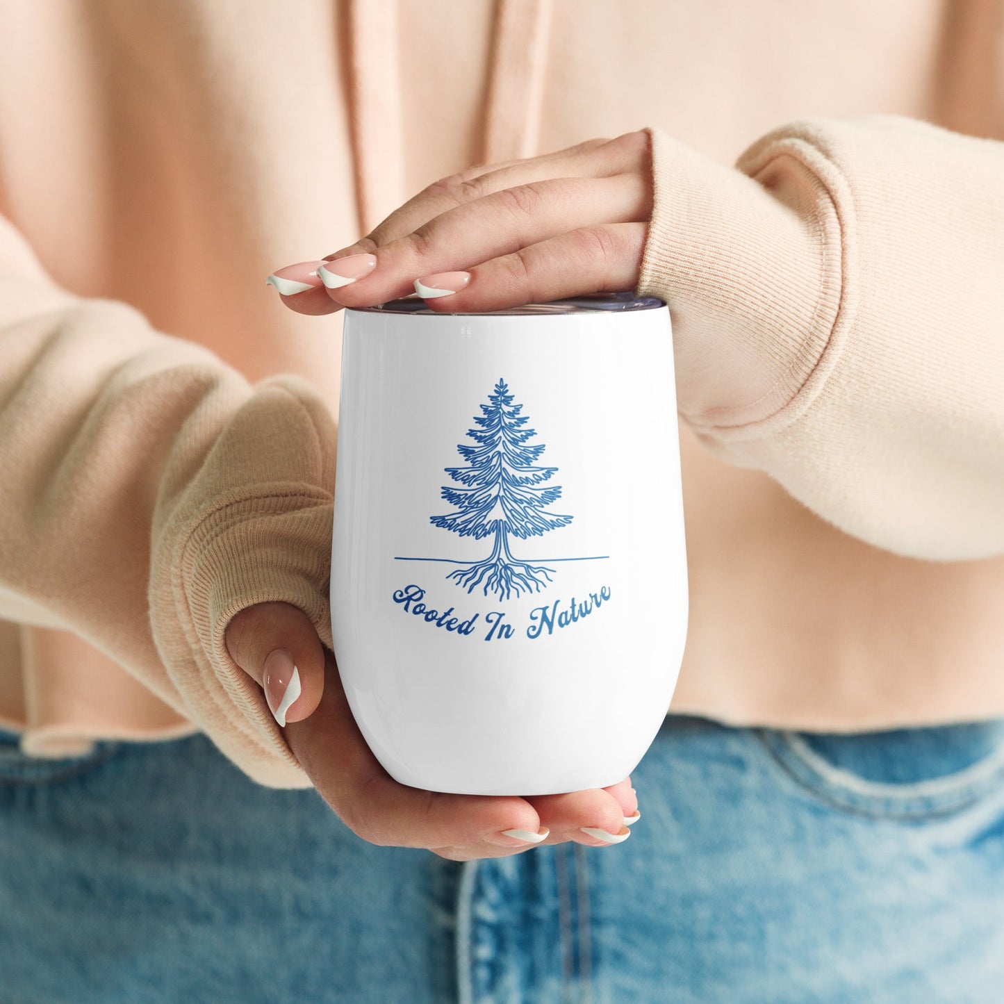 Rooted In Nature II Stainless Steel Wine Tumbler - Steel Tumbler - Discovery Co.