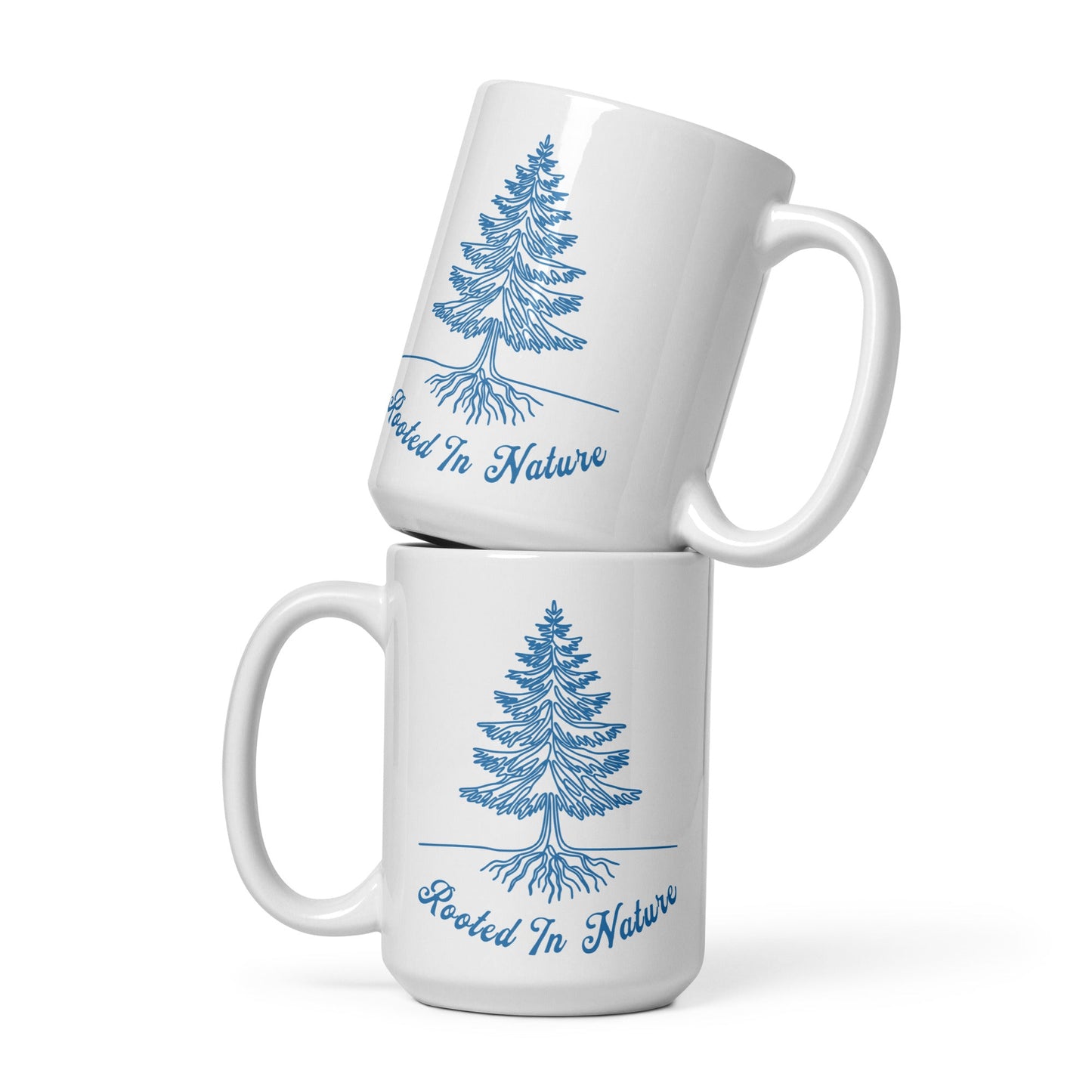 Rooted In Nature II White Glossy Mug (11 oz. 15 oz, 20 oz) - Mugs - Discovery Co.