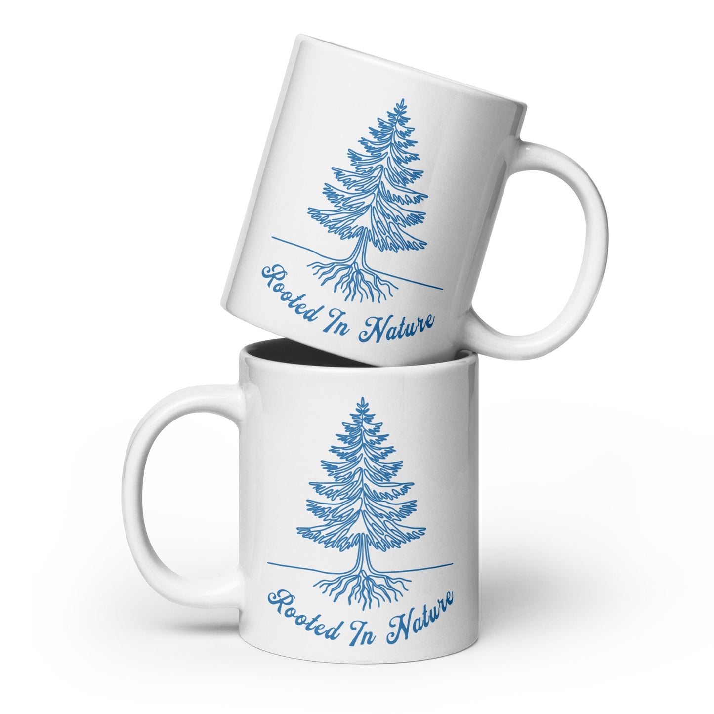 Rooted In Nature II White Glossy Mug (11 oz. 15 oz, 20 oz) - Mugs - Discovery Co.