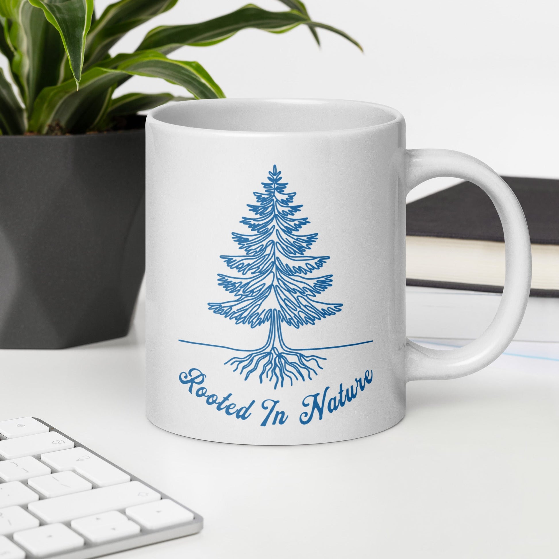 Rooted In Nature II White Glossy Mug (11 oz. 15 oz, 20 oz) - Mugs - Discovery Co.