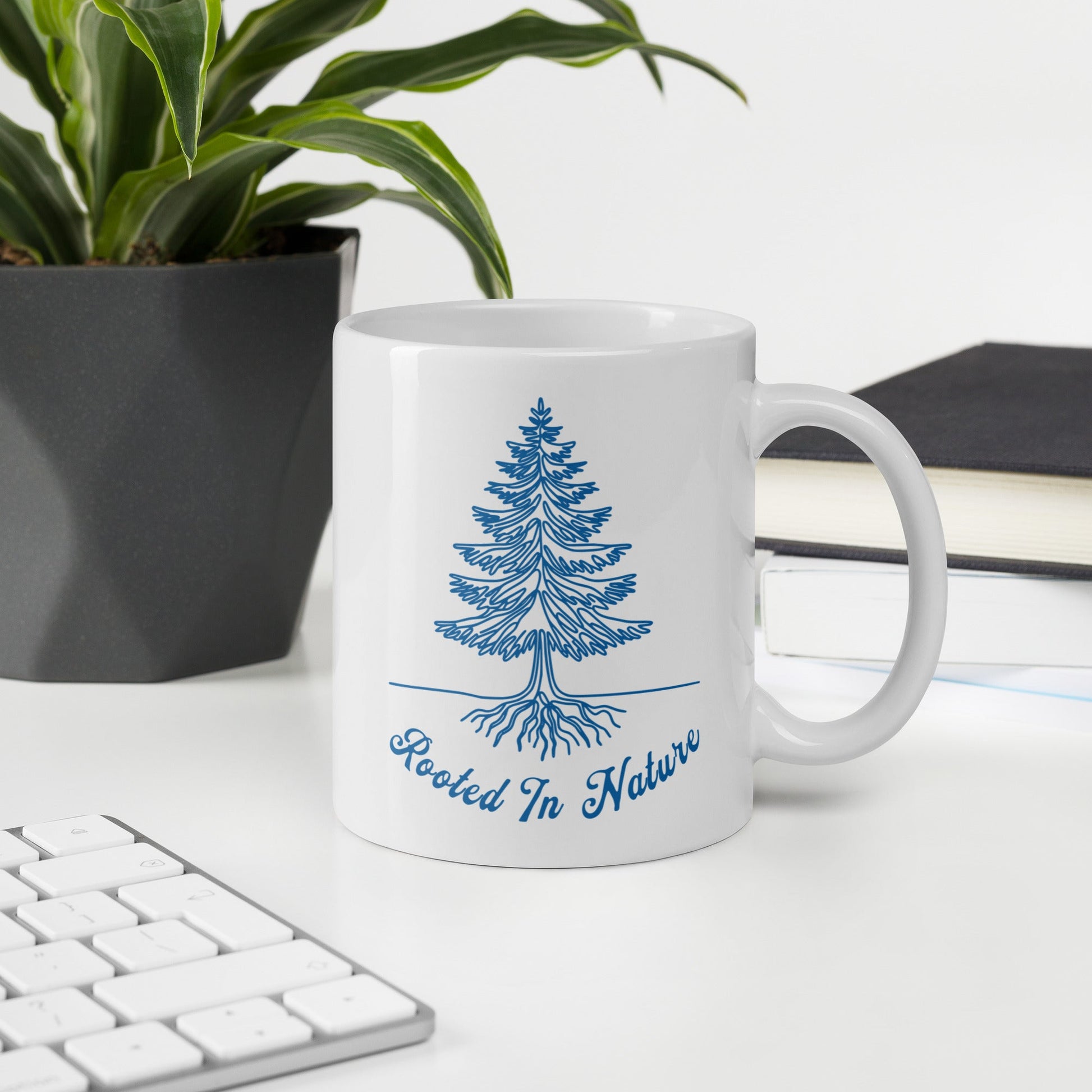 Rooted In Nature II White Glossy Mug (11 oz. 15 oz, 20 oz) - Mugs - Discovery Co.