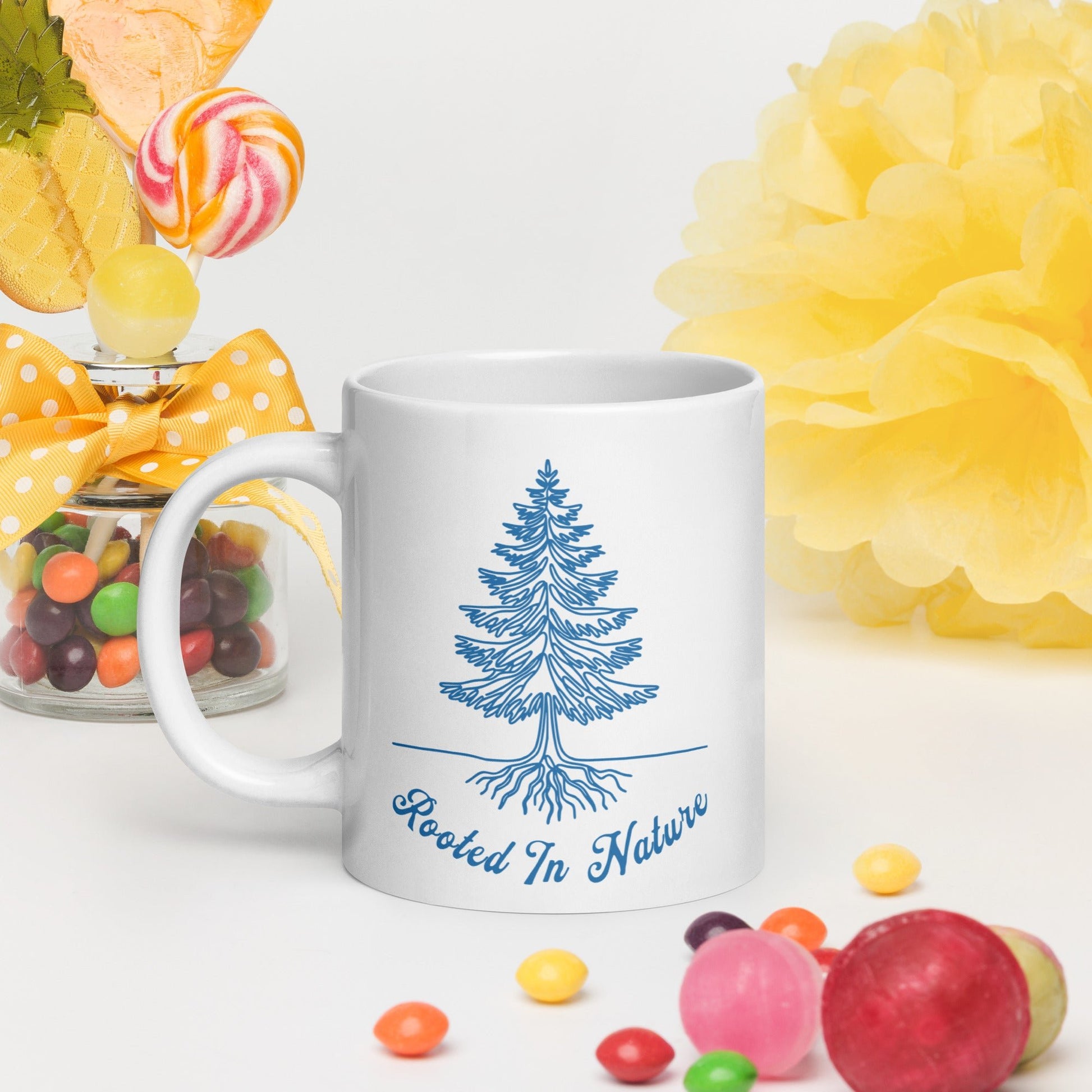 Rooted In Nature II White Glossy Mug (11 oz. 15 oz, 20 oz) - Mugs - Discovery Co.