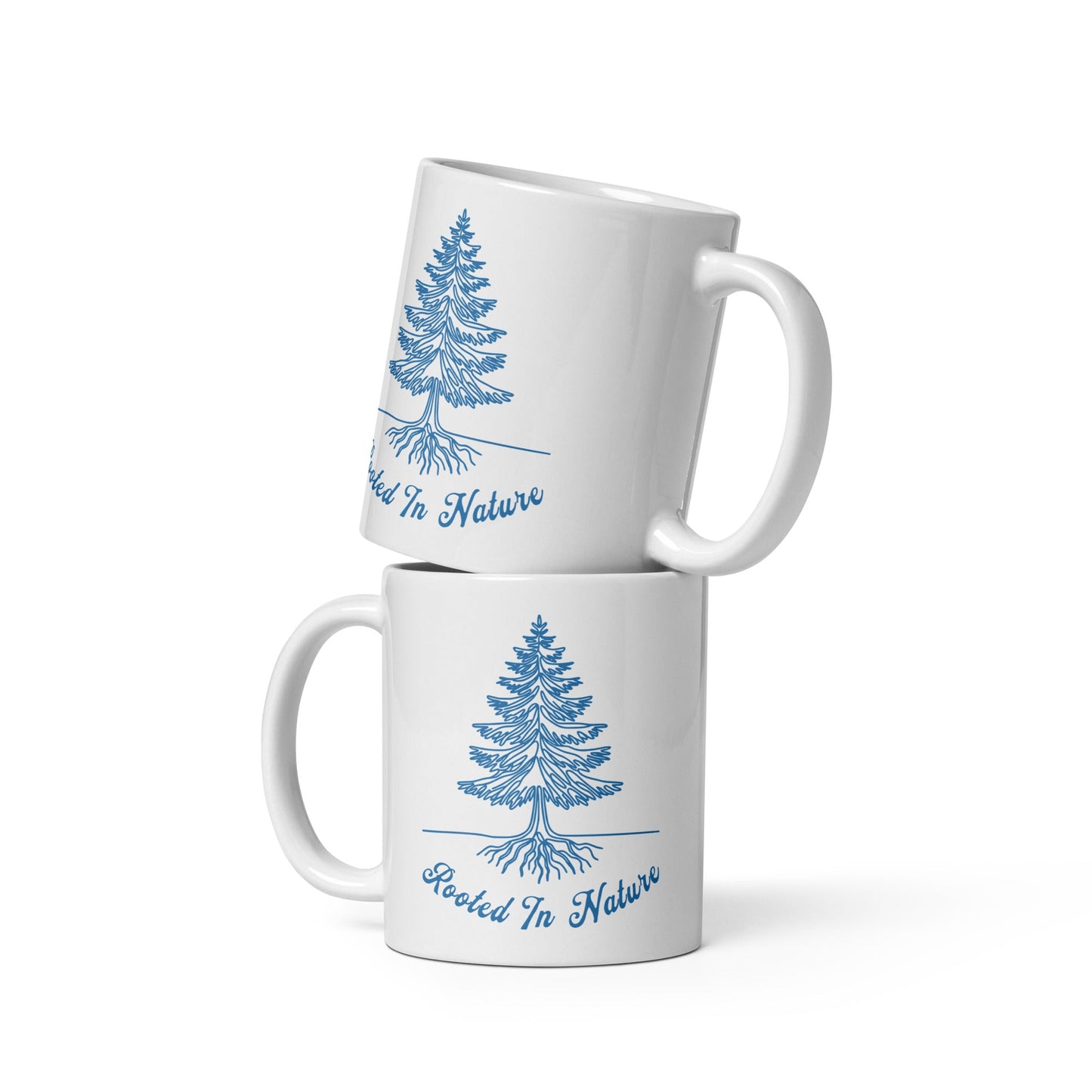 Rooted In Nature II White Glossy Mug (11 oz. 15 oz, 20 oz) - Mugs - Discovery Co.