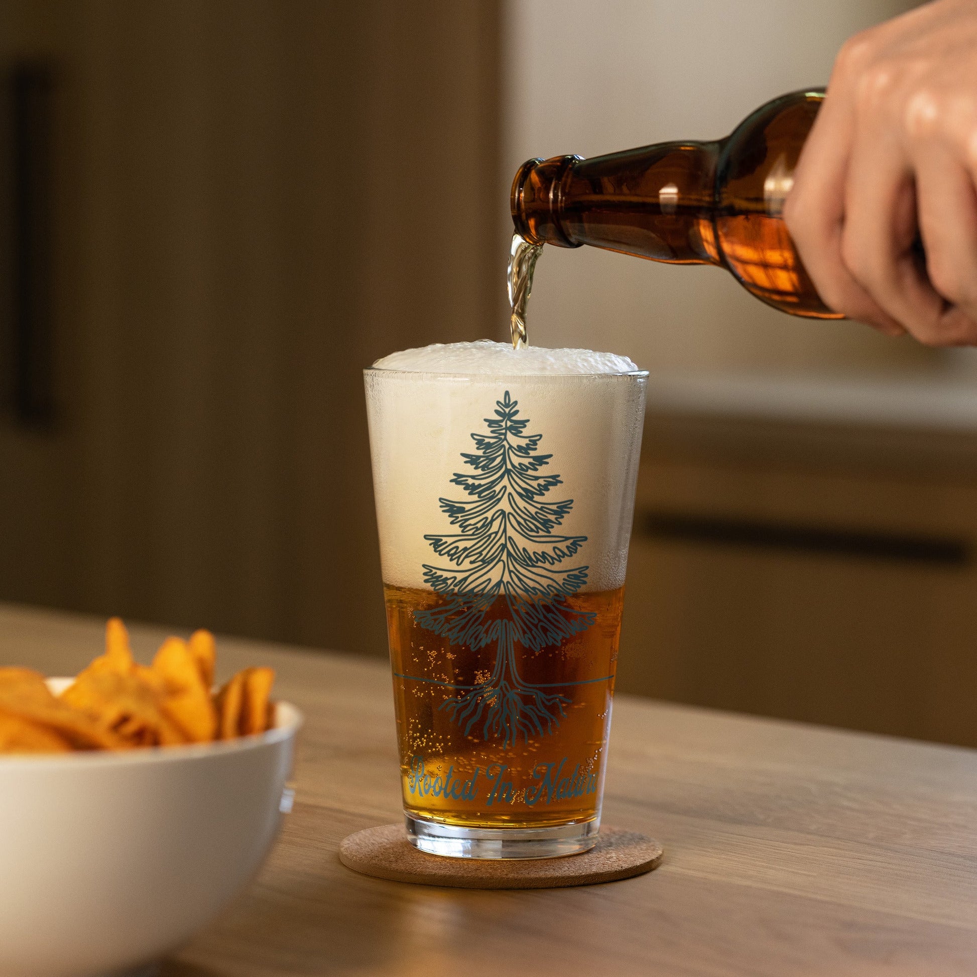 Rooted In Nature Pint Glass - Beer Glass - Discovery Co.