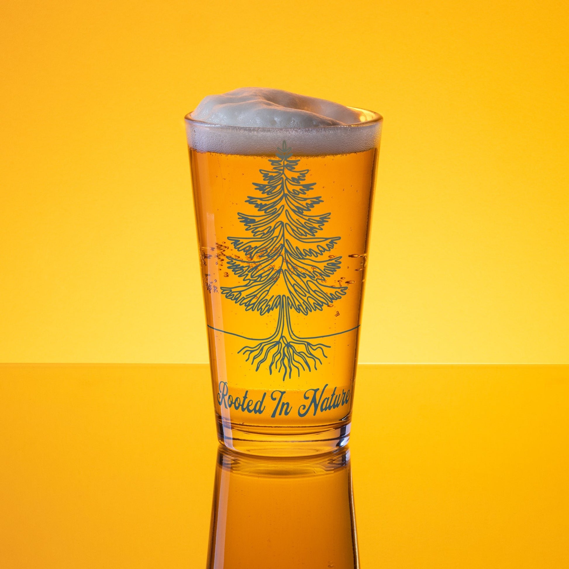 Rooted In Nature Pint Glass - Beer Glass - Discovery Co.