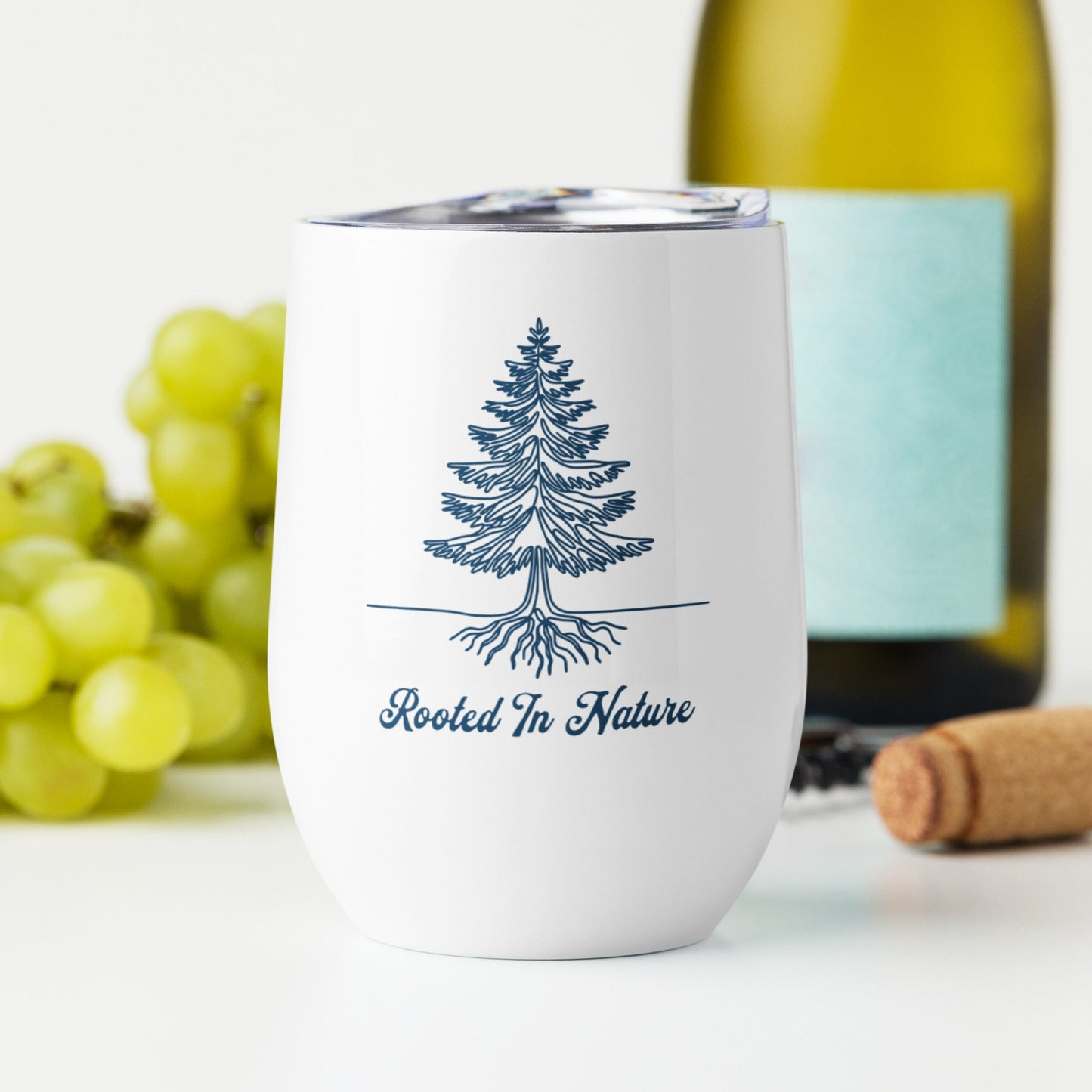 Rooted In Nature Stainless Steel Wine Tumbler - Steel Tumbler - Discovery Co.
