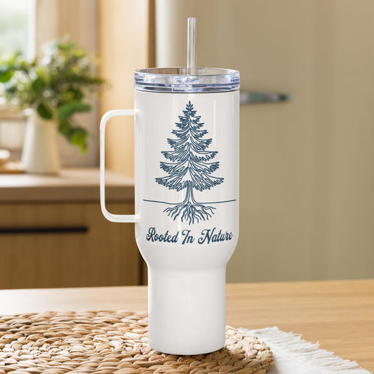 Rooted In Nature Travel Mug With Handle (25 oz and 40 oz) - Travel Mug - Discovery Co.
