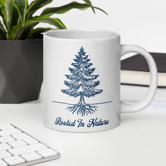 Rooted In Nature White Glossy Mug (11 oz. 15 oz, 20 oz) - Mugs - Discovery Co.