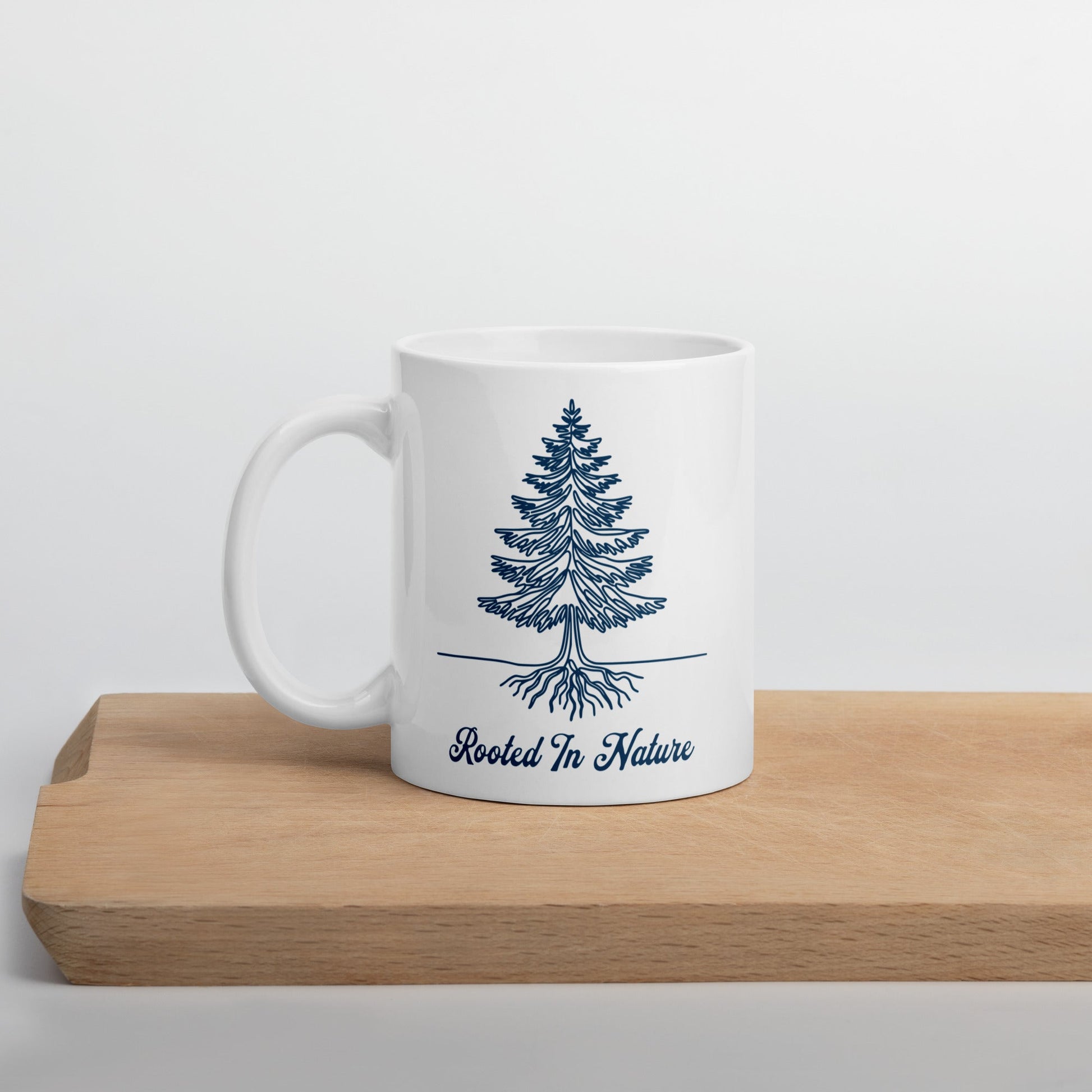 Rooted In Nature White Glossy Mug (11 oz. 15 oz, 20 oz) - Mugs - Discovery Co.