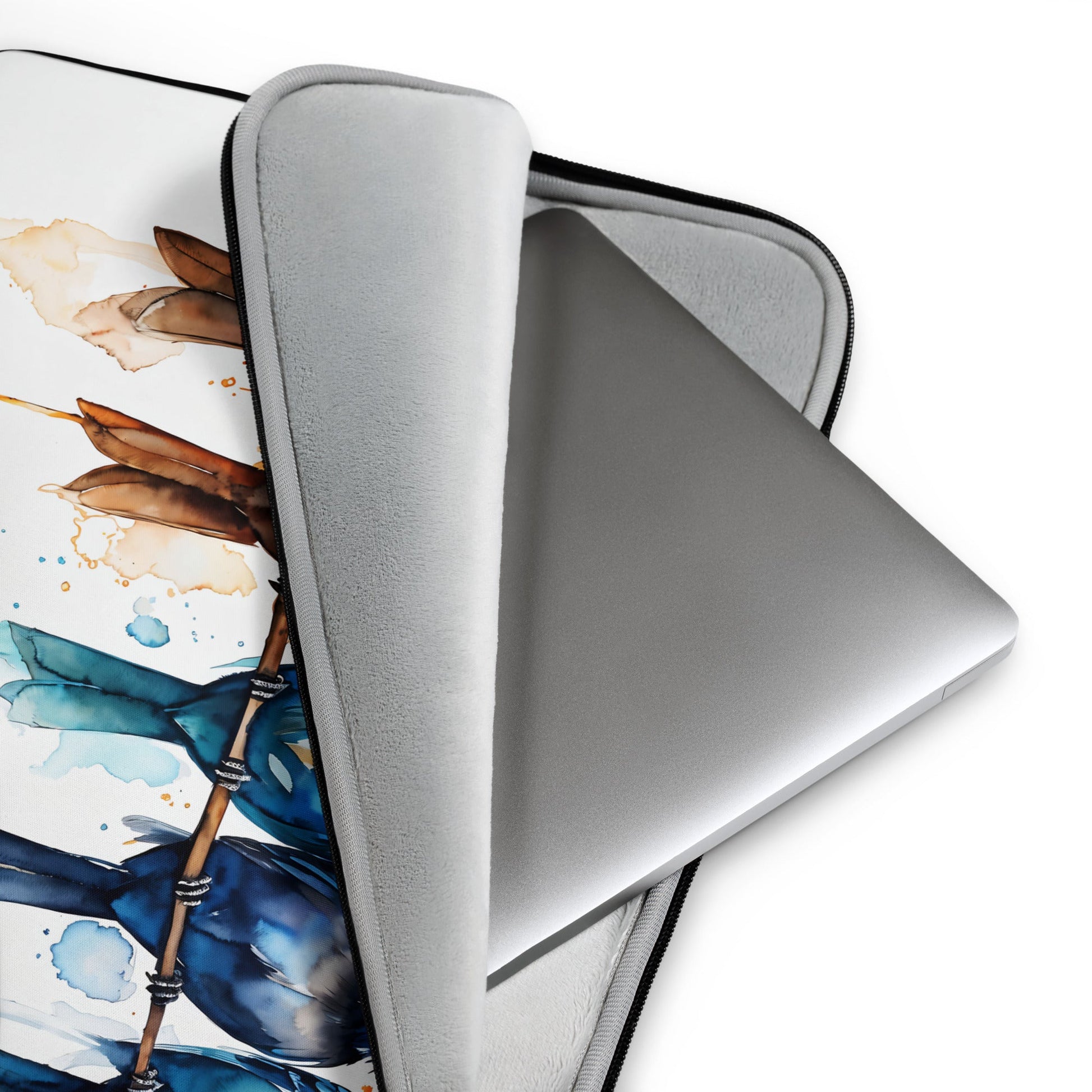 Row Of Watercolor Birds Laptop Sleeve - Laptop Cases - Discovery Co.