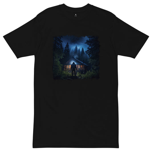 Sasquatch Visits Men’s Premium Heavyweight Tee - Discovery Co.