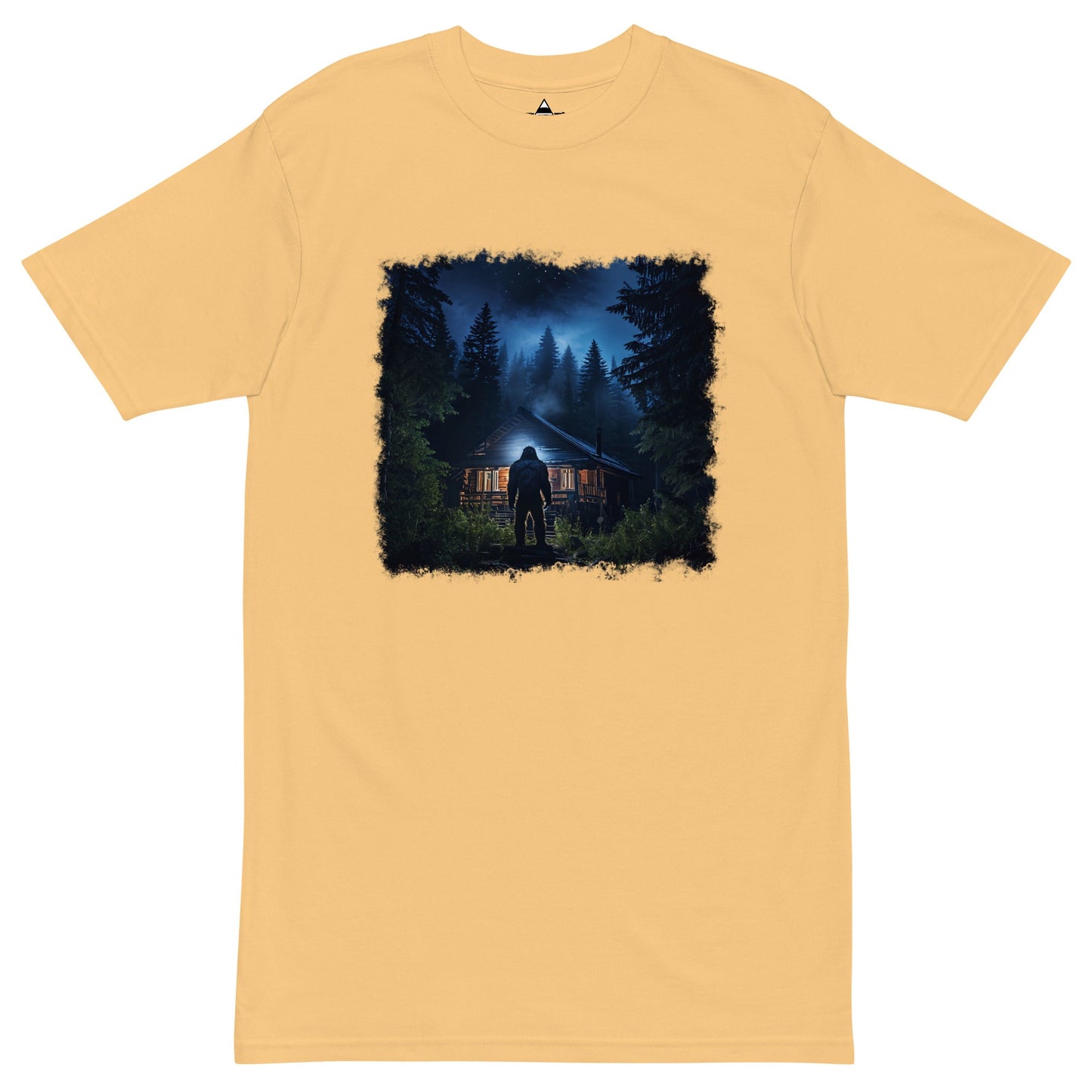 Sasquatch Visits Men’s Premium Heavyweight Tee - Discovery Co.