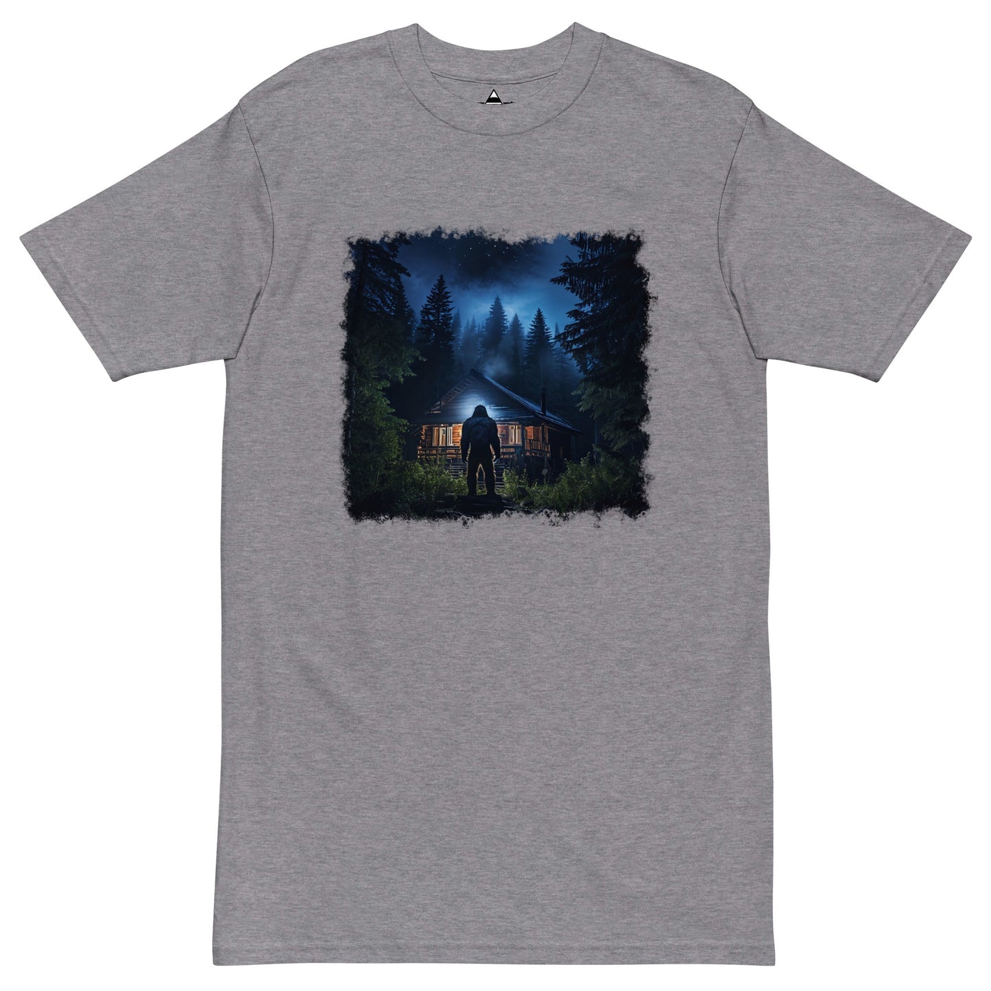 Sasquatch Visits Men’s Premium Heavyweight Tee - Discovery Co.