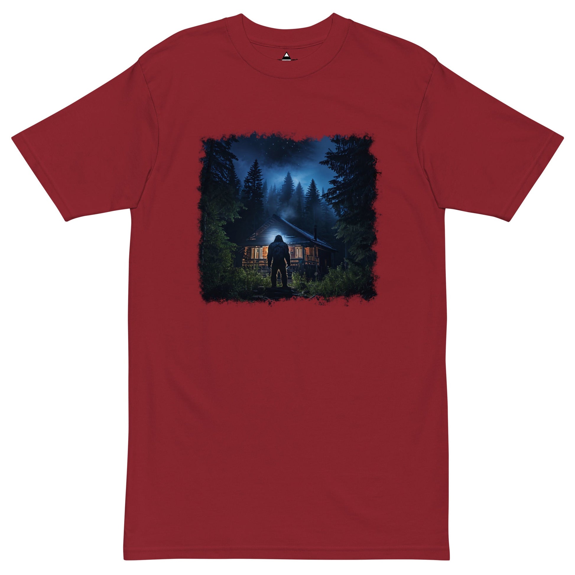 Sasquatch Visits Men’s Premium Heavyweight Tee - Discovery Co.