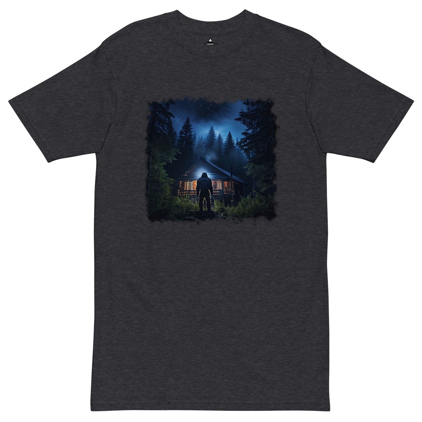 Sasquatch Visits Men’s Premium Heavyweight Tee - Discovery Co.