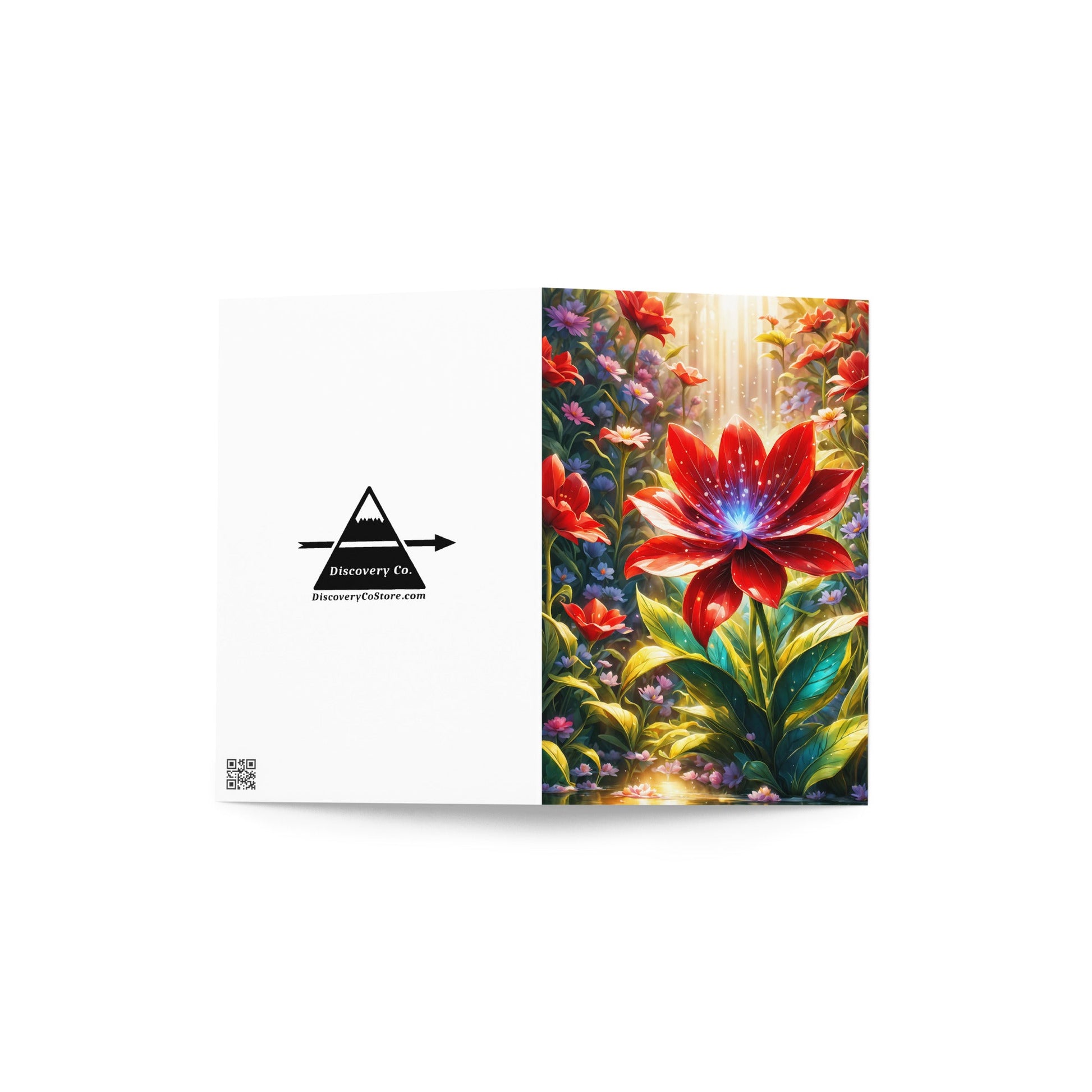 Scarlet Flower II Greeting Card - Greeting Card - Discovery Co.