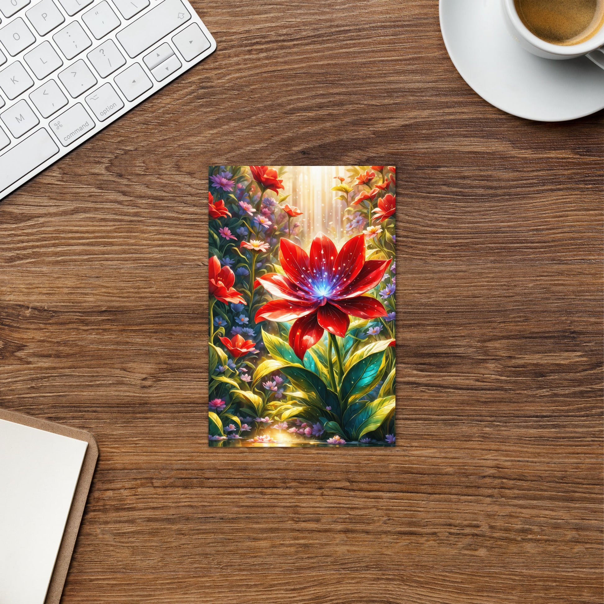 Scarlet Flower II Greeting Card - Greeting Card - Discovery Co.