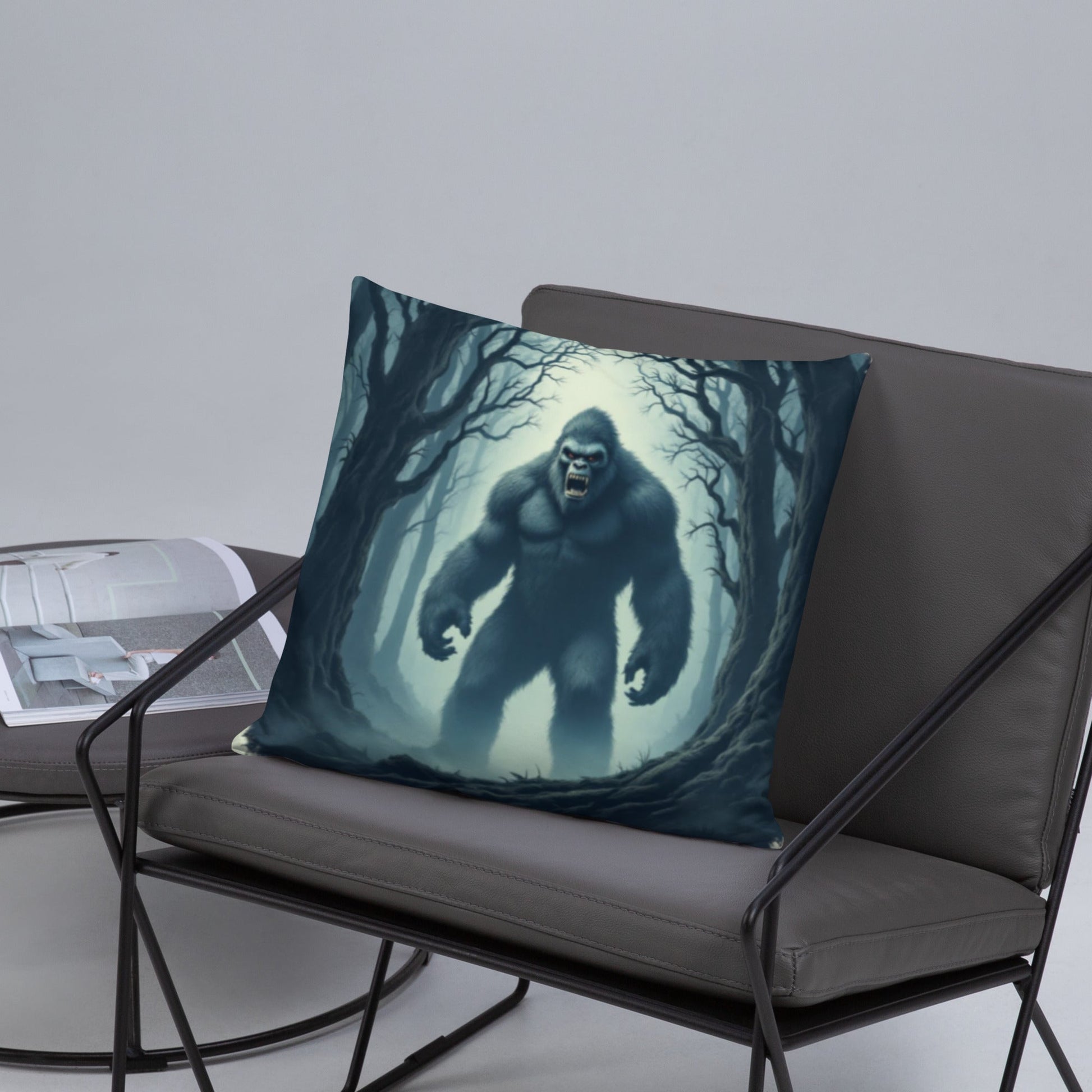 Scary Bigfoot Basic Pillow - Pillows - Discovery Co.