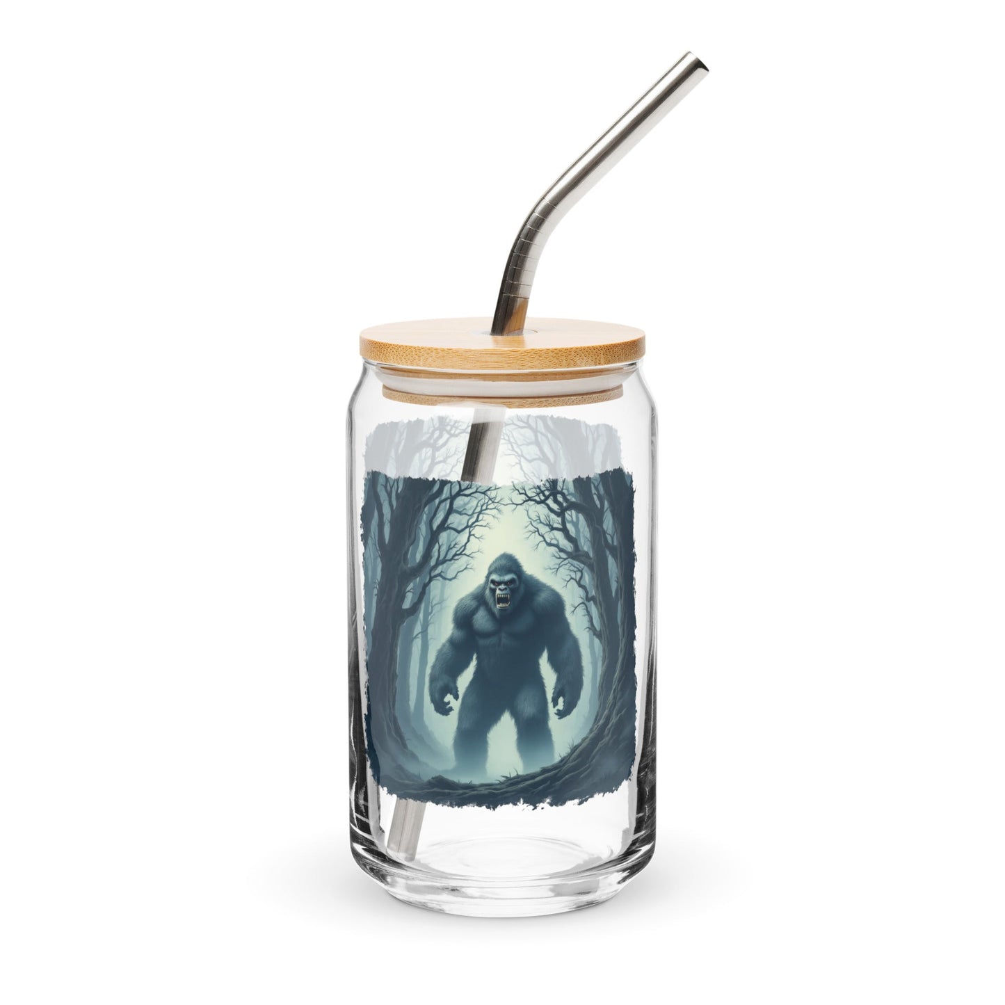 Scary Bigfoot Can - Shaped Glass - Can - Shaped Glass - Discovery Co.