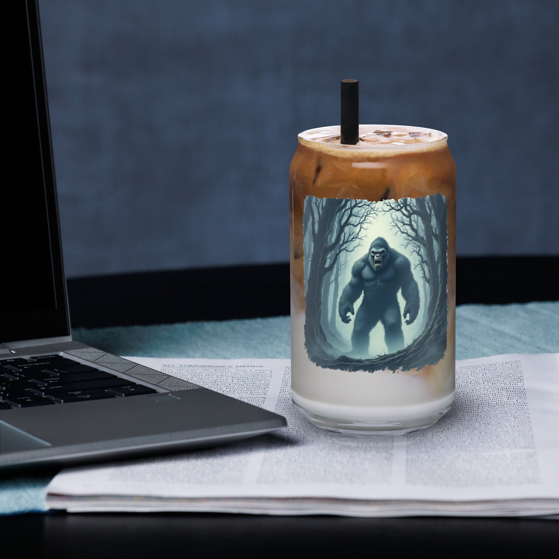 Scary Bigfoot Can - Shaped Glass - Can - Shaped Glass - Discovery Co.