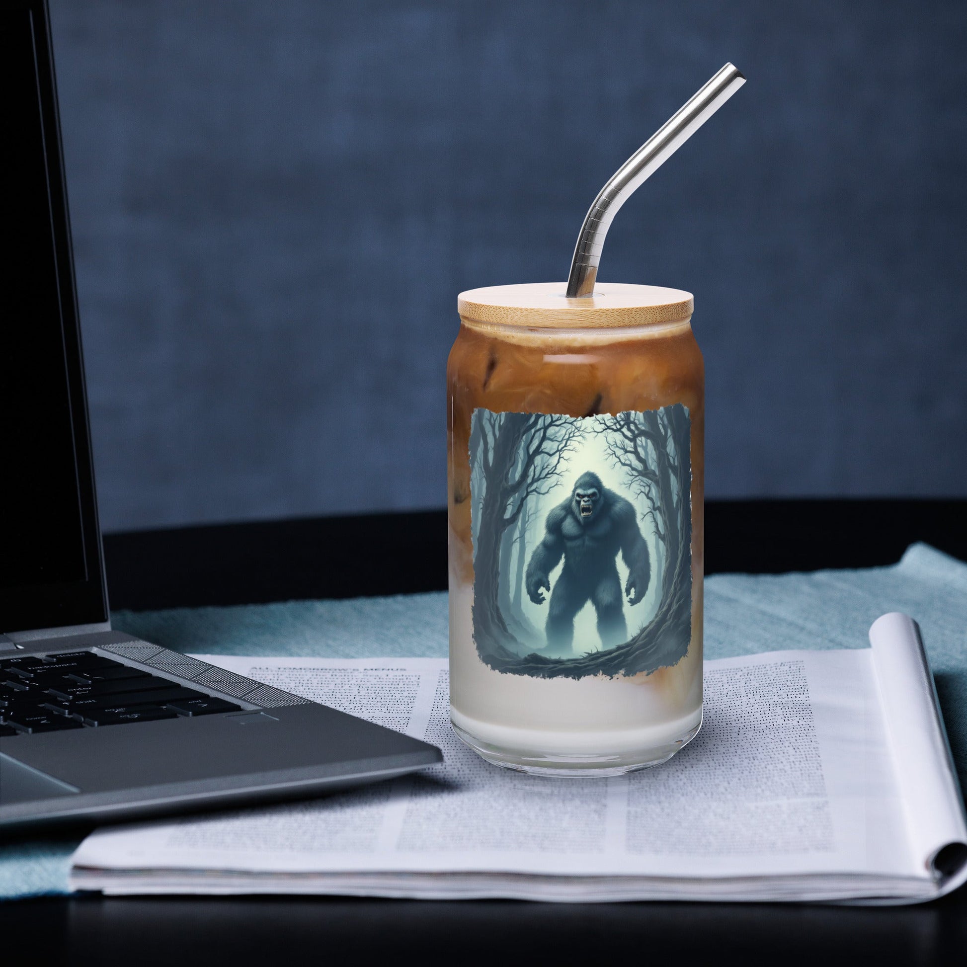 Scary Bigfoot Can - Shaped Glass - Can - Shaped Glass - Discovery Co.