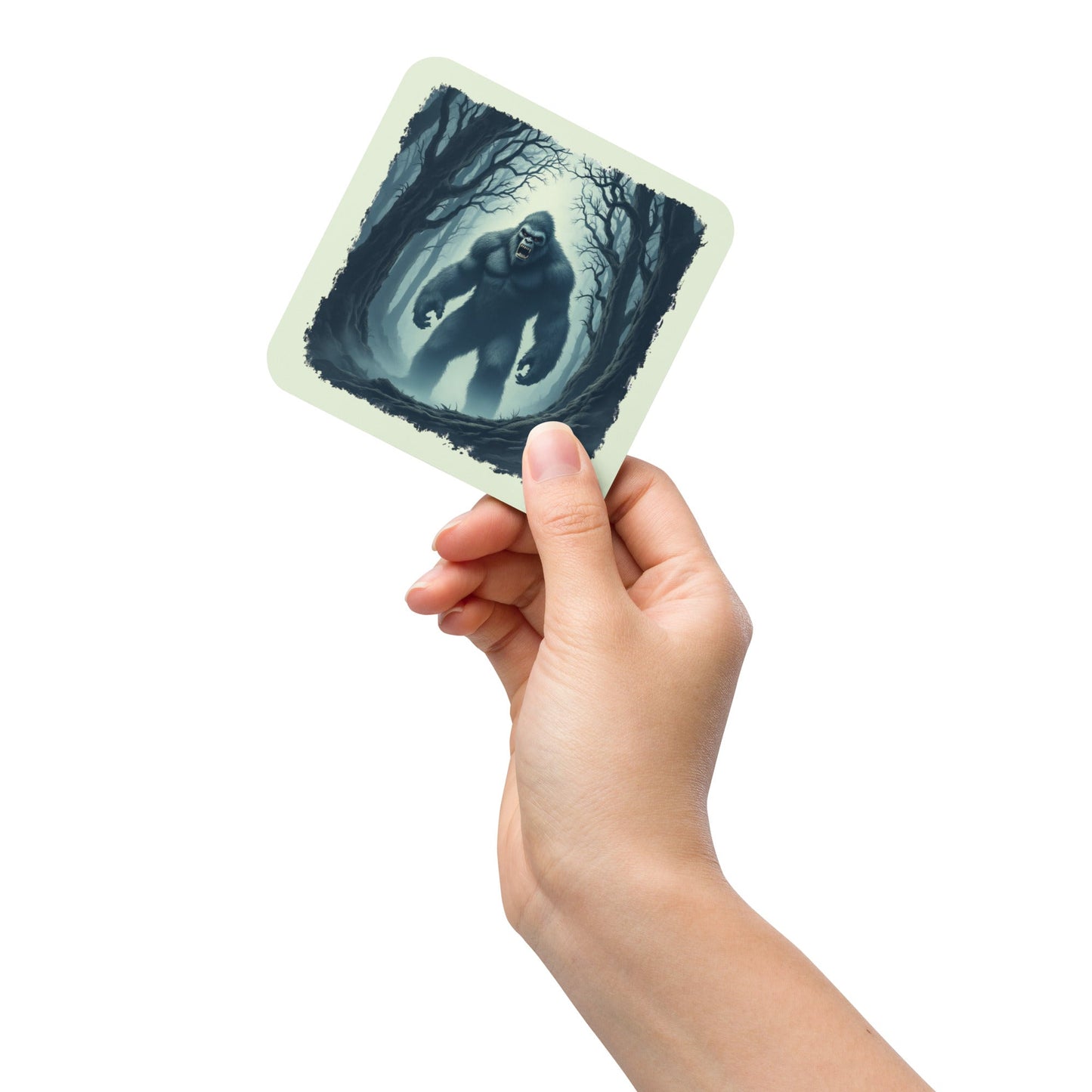 Scary Bigfoot Cork - Back Coaster - Coasters - Discovery Co.